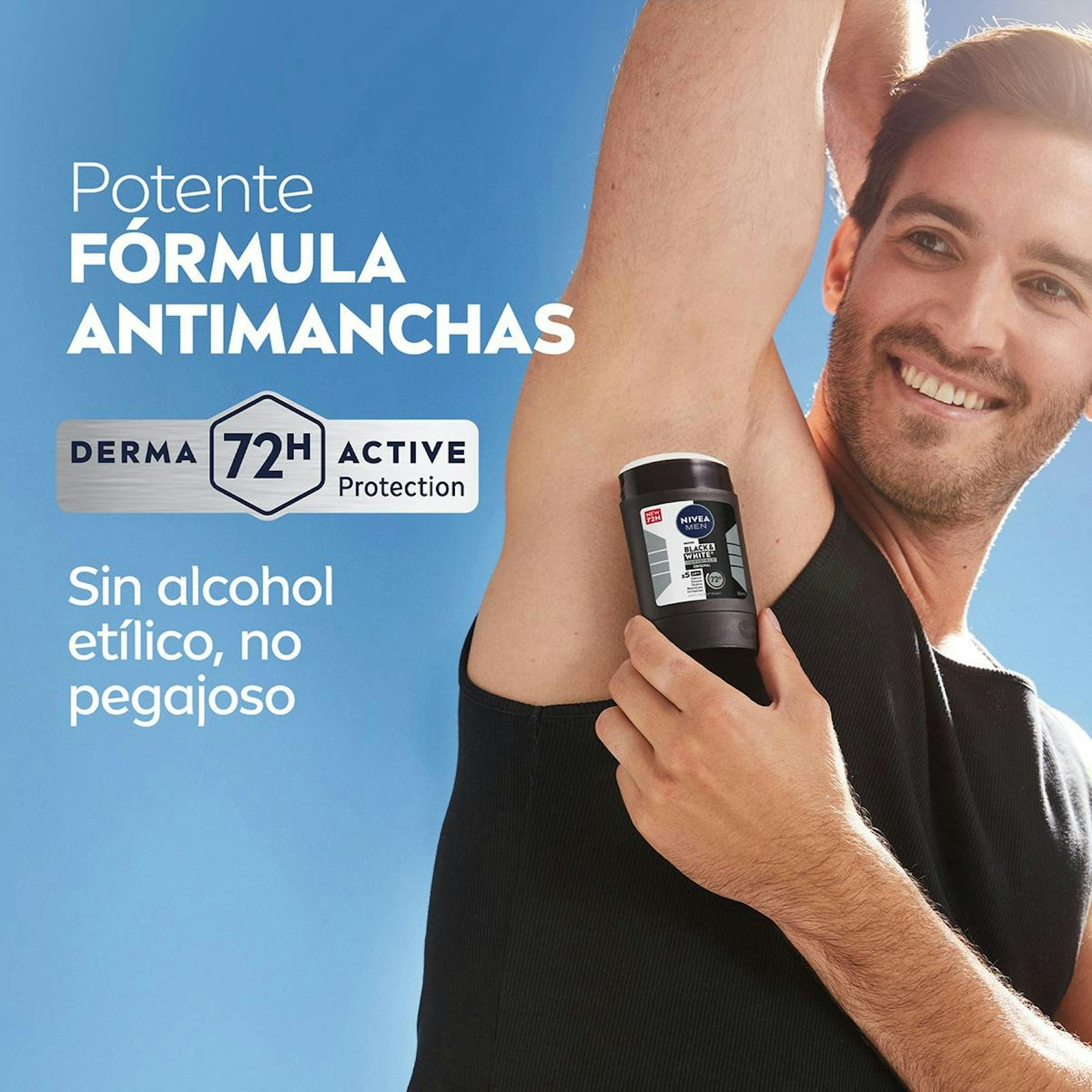 Desodorante En Barra Black & White Nivea Men 50Ml