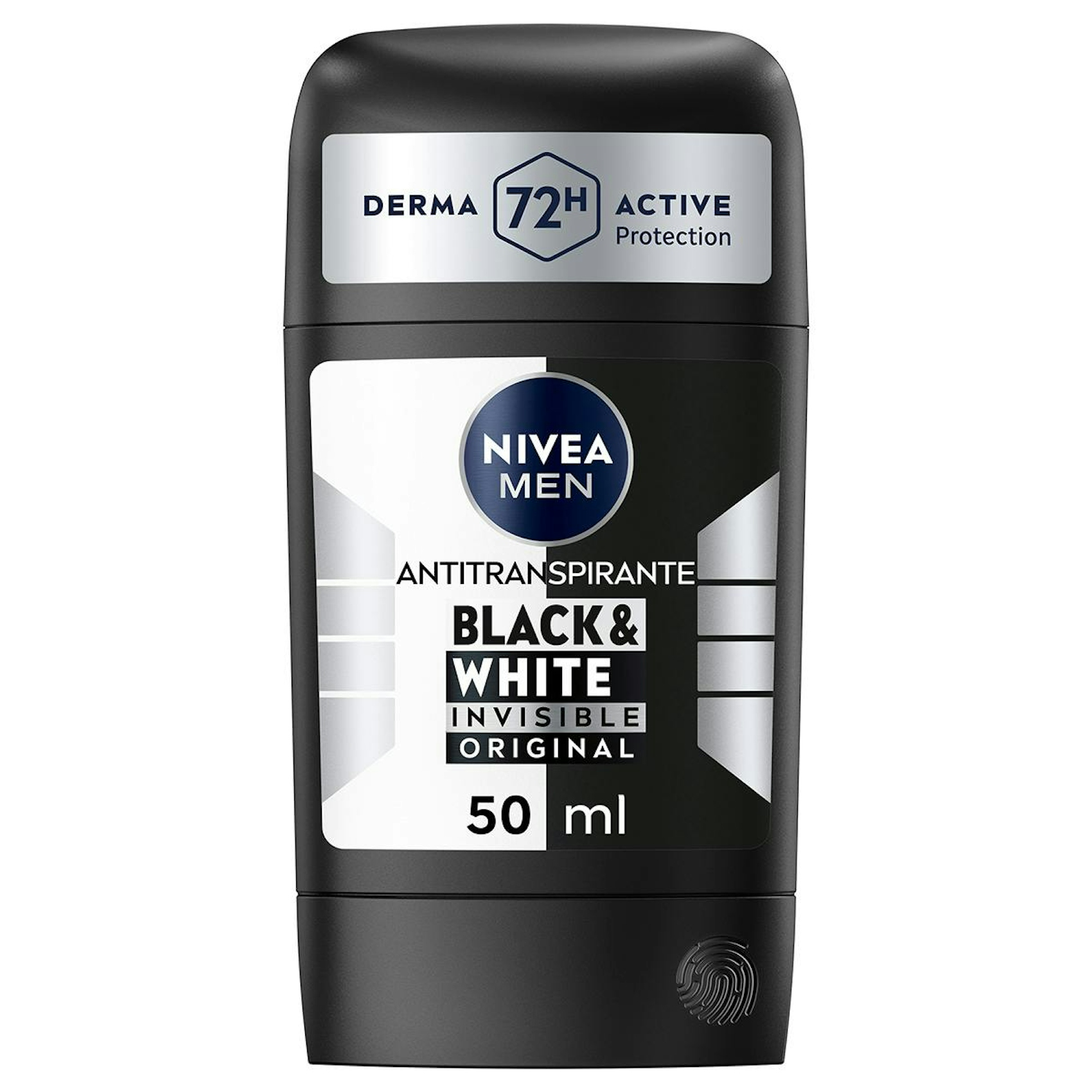 Desodorante En Barra Black & White Nivea Men 50Ml 0