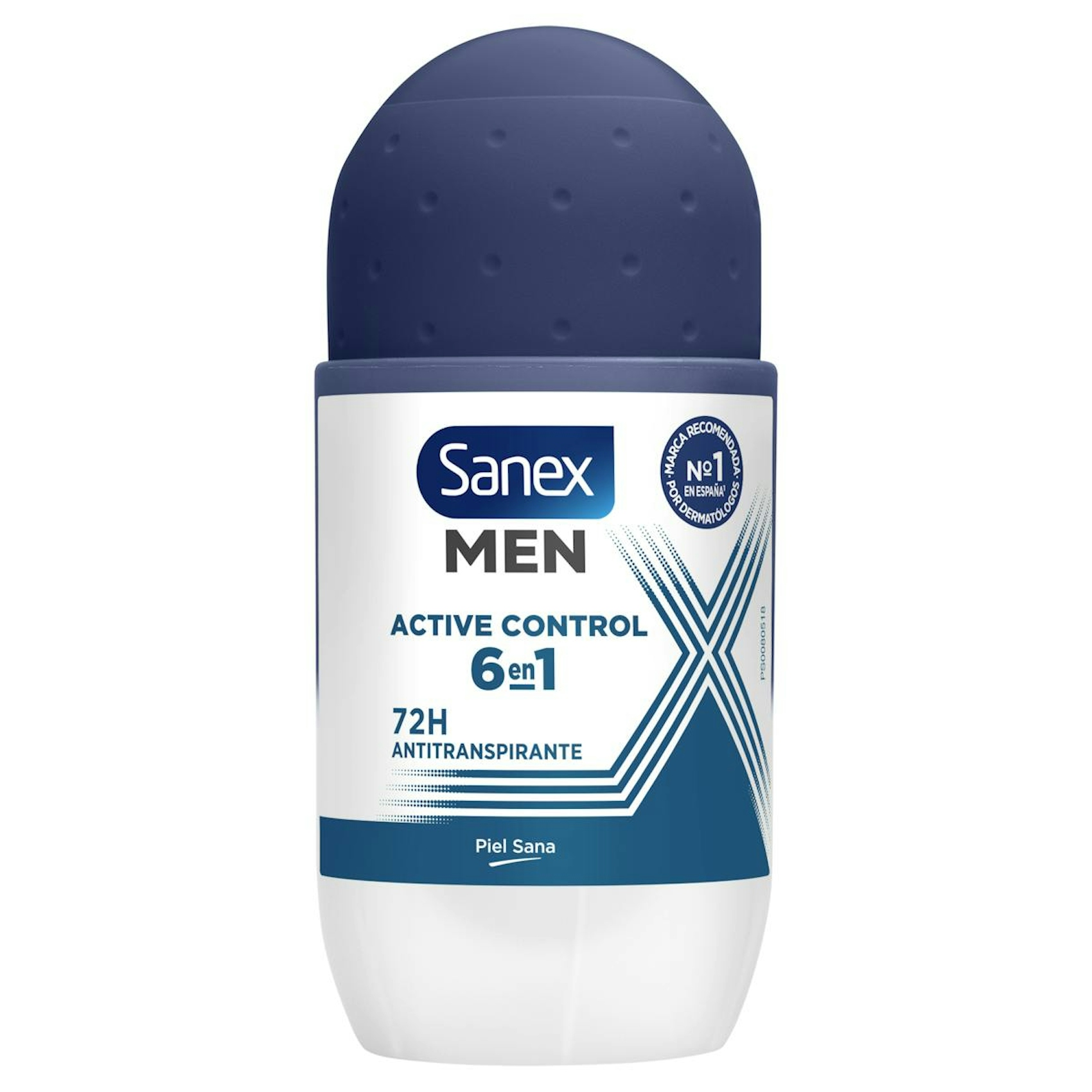 Desodorante Roll-On Active Control 6 En 1 72H Sanex Men 50Ml 0