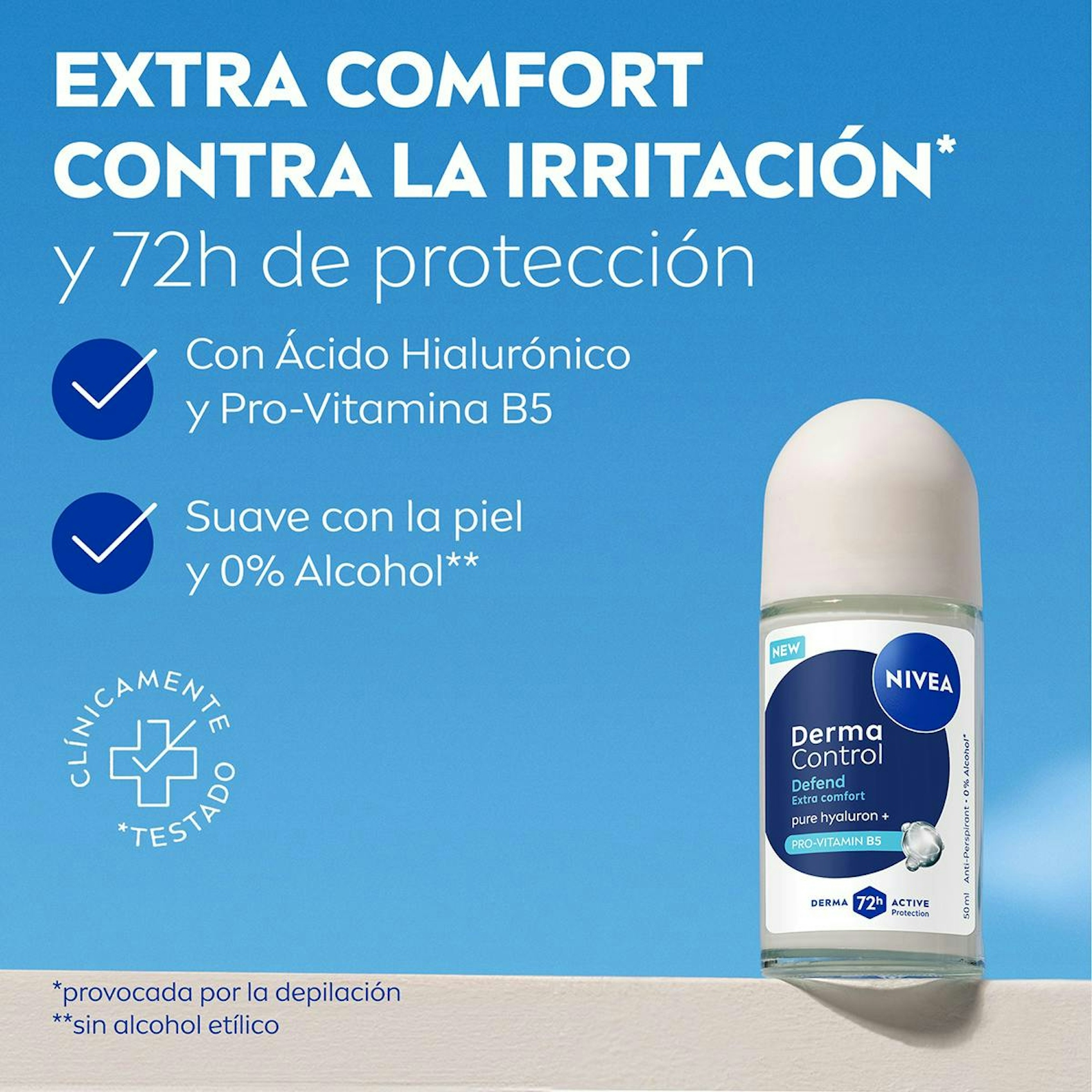 Desodorante Roll-On Derma Control Defend Nivea 50Ml