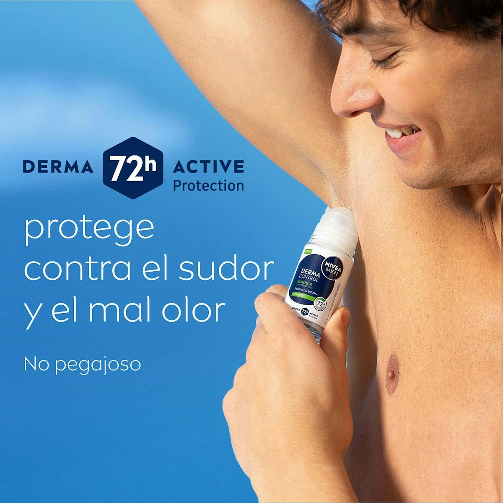 Desodorante Roll-On Derma Control Sensitive Nivea Men 50Ml