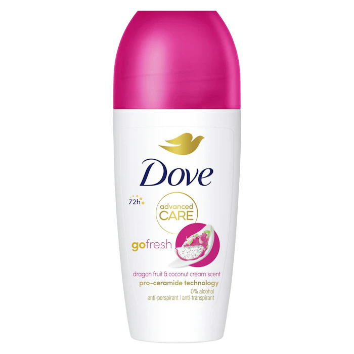 Desodorante Roll-On Go Fresh Dragon Fruit Advanced Care Dove 50Ml
