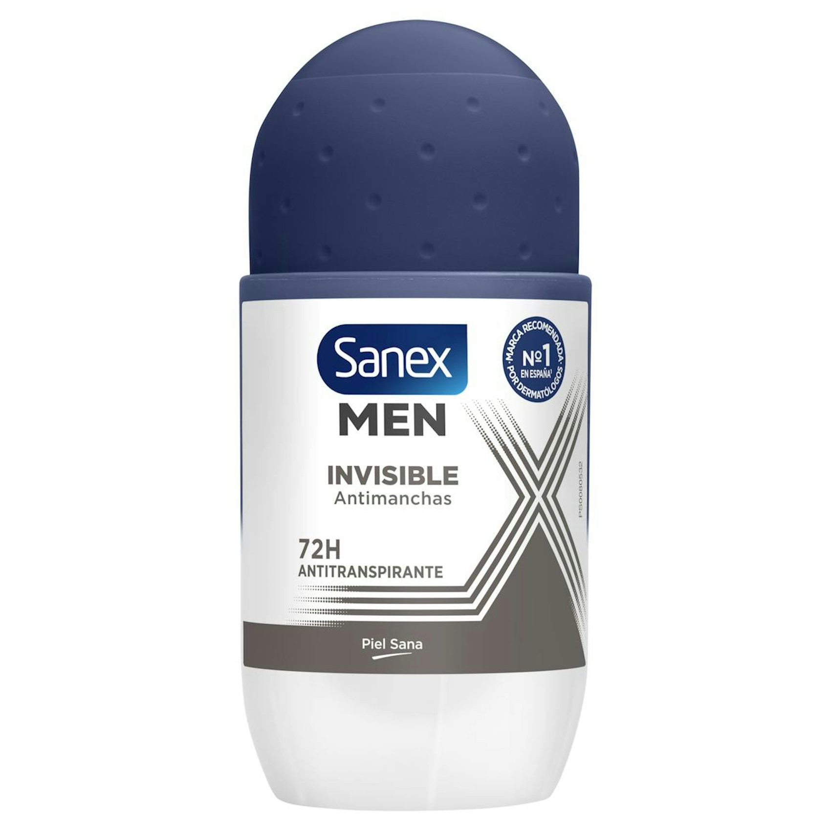 Desodorante Roll-On Invisible Antimanchas 72H Sanex Men 50Ml 0