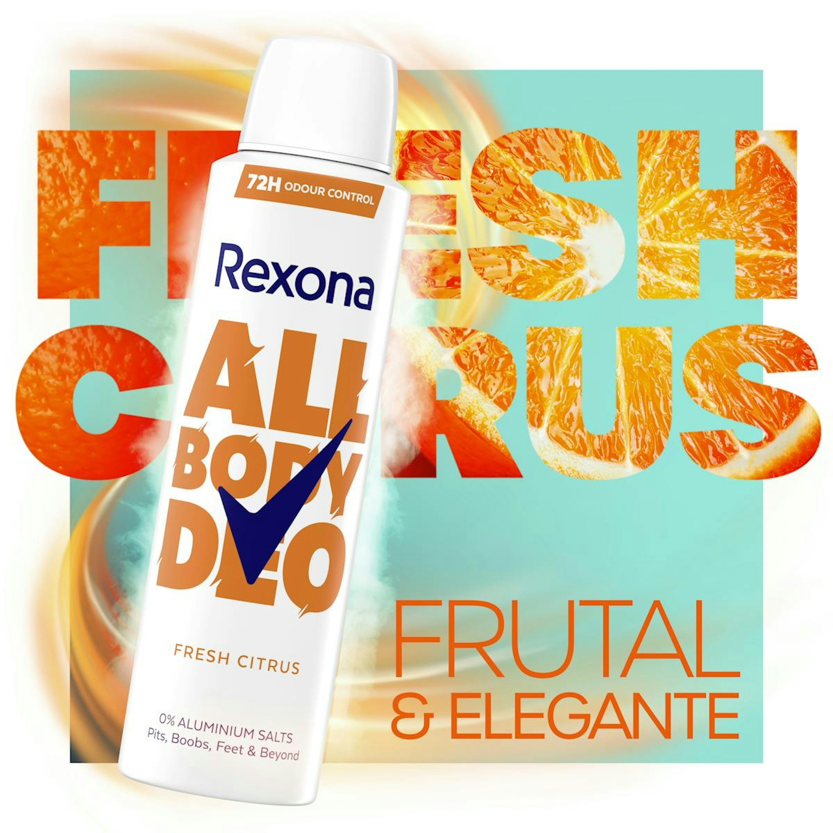 Desodorante Spray All Body Deo Fresh Citrus Rexona 150Ml