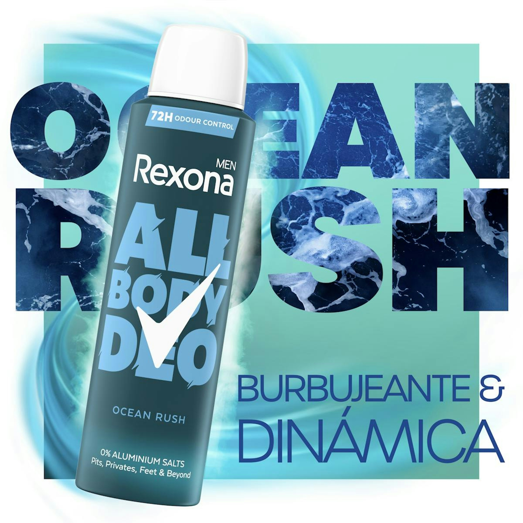 Desodorante Spray All Body Deo Ocean Rush Rexona Men 150Ml