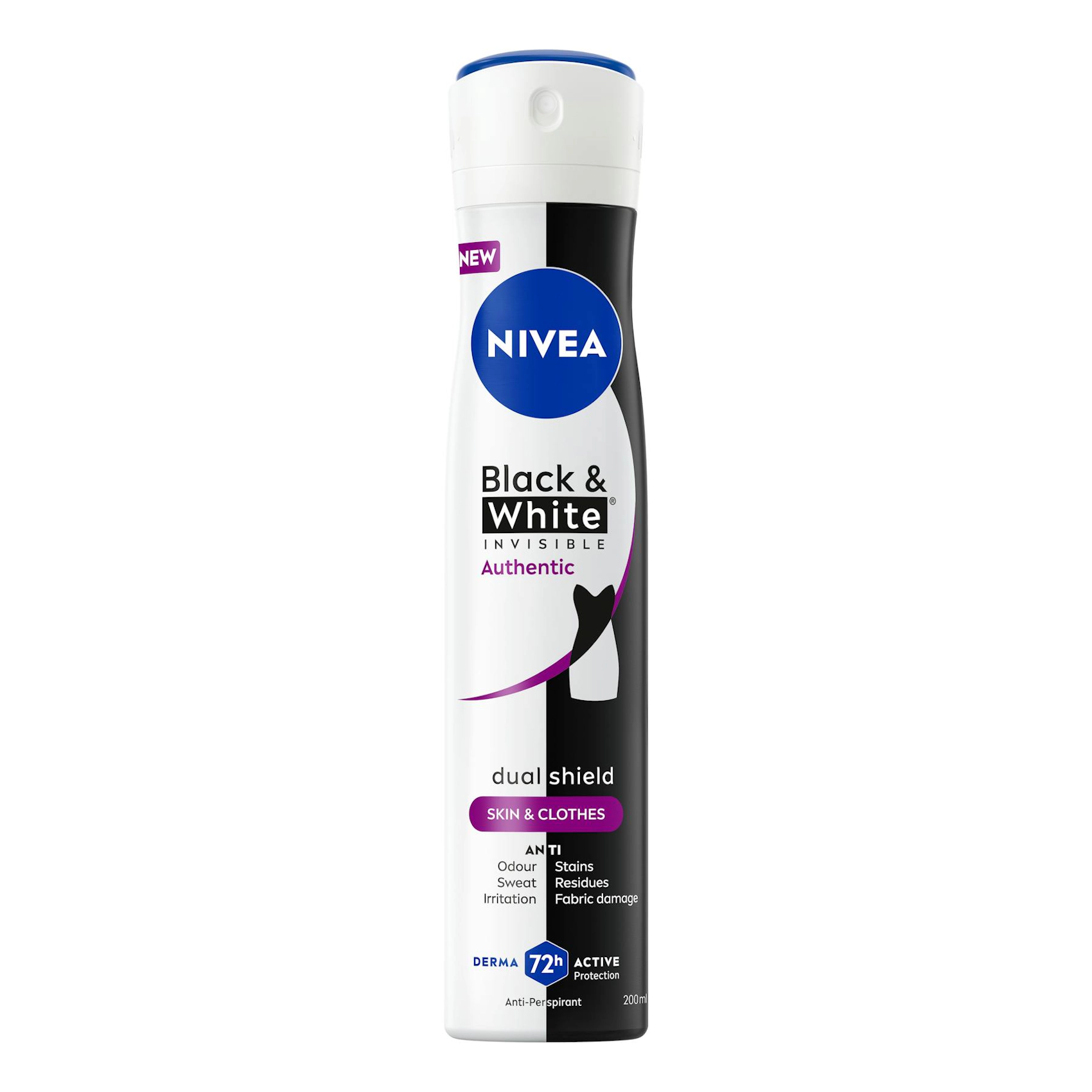 Desodorante Spray Black & White Authentic Nivea 200Ml 0