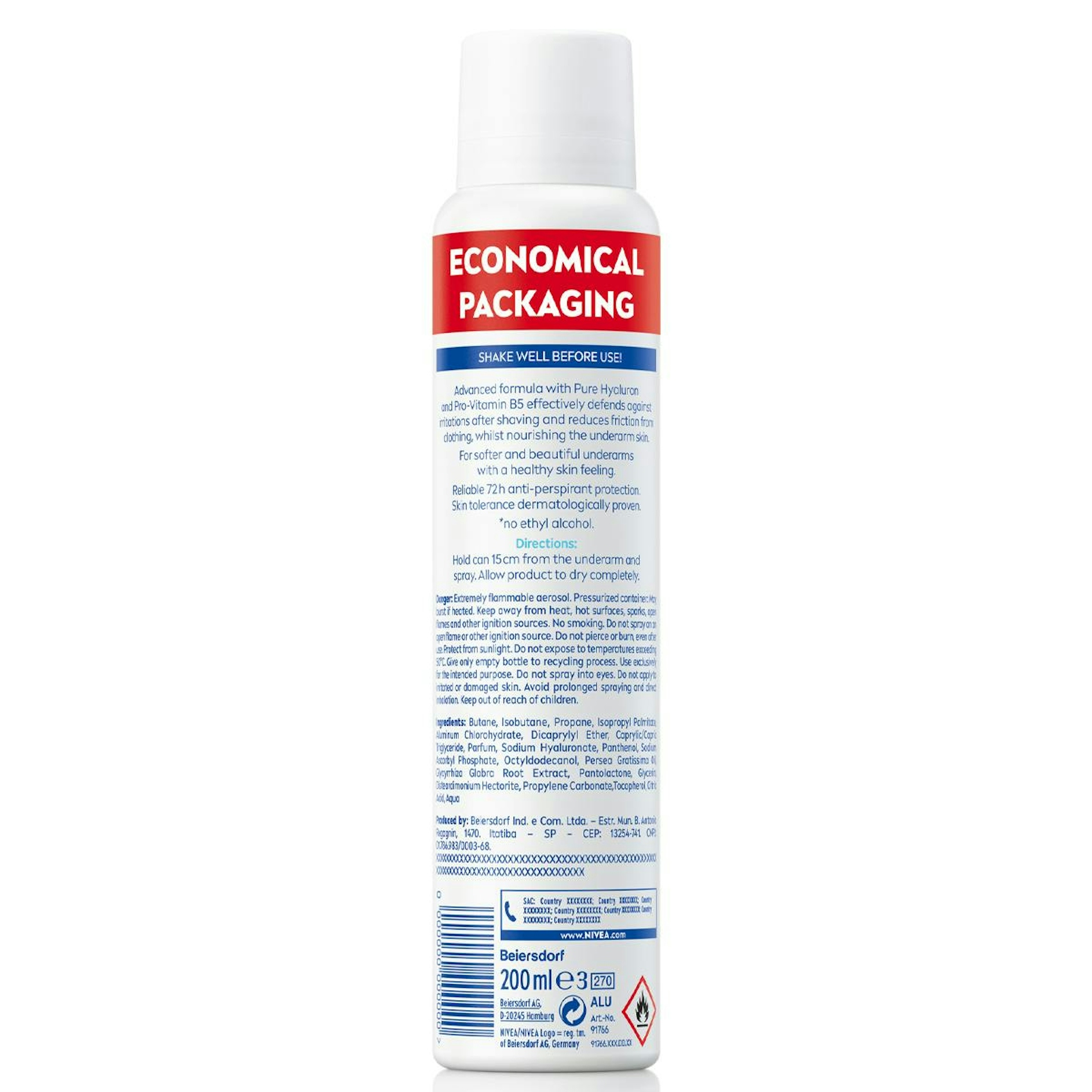Desodorante Spray Control Defend Nivea 200Ml