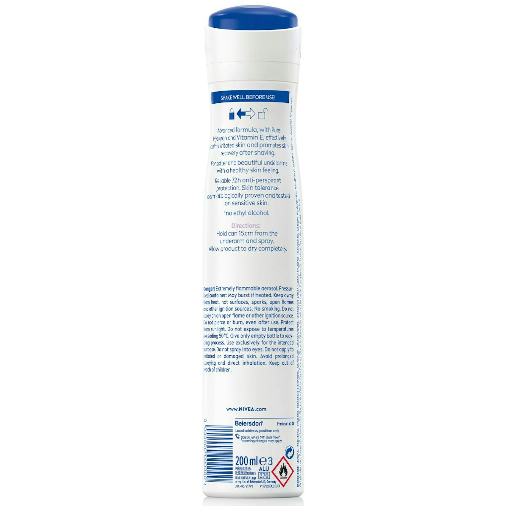 Desodorante Spray Derma Control Restore Nivea 200Ml