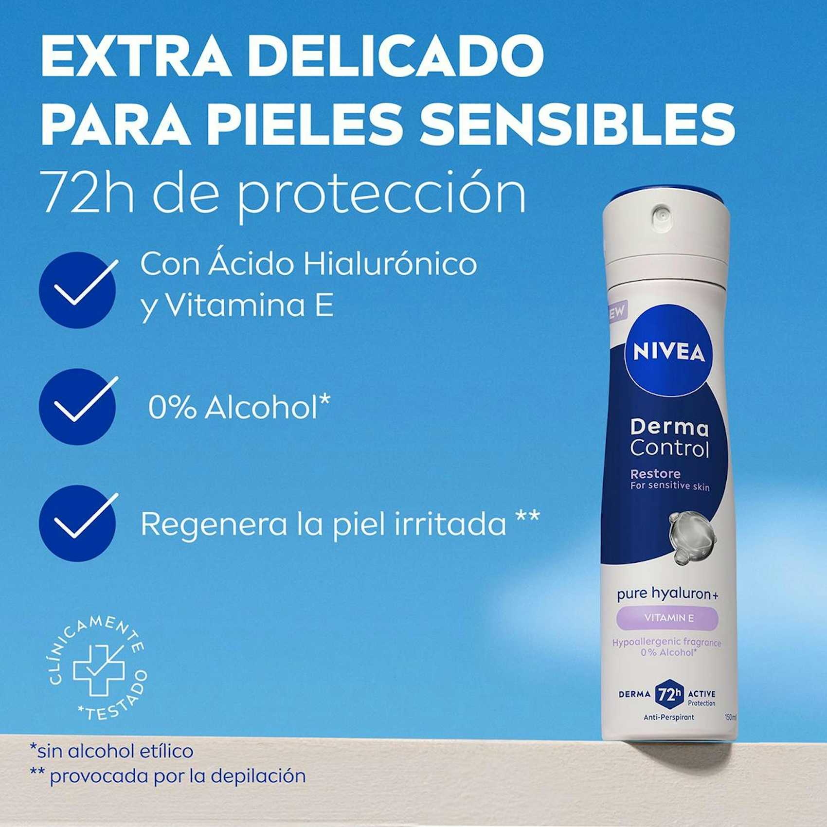 Desodorante Spray Derma Control Restore Nivea 200Ml