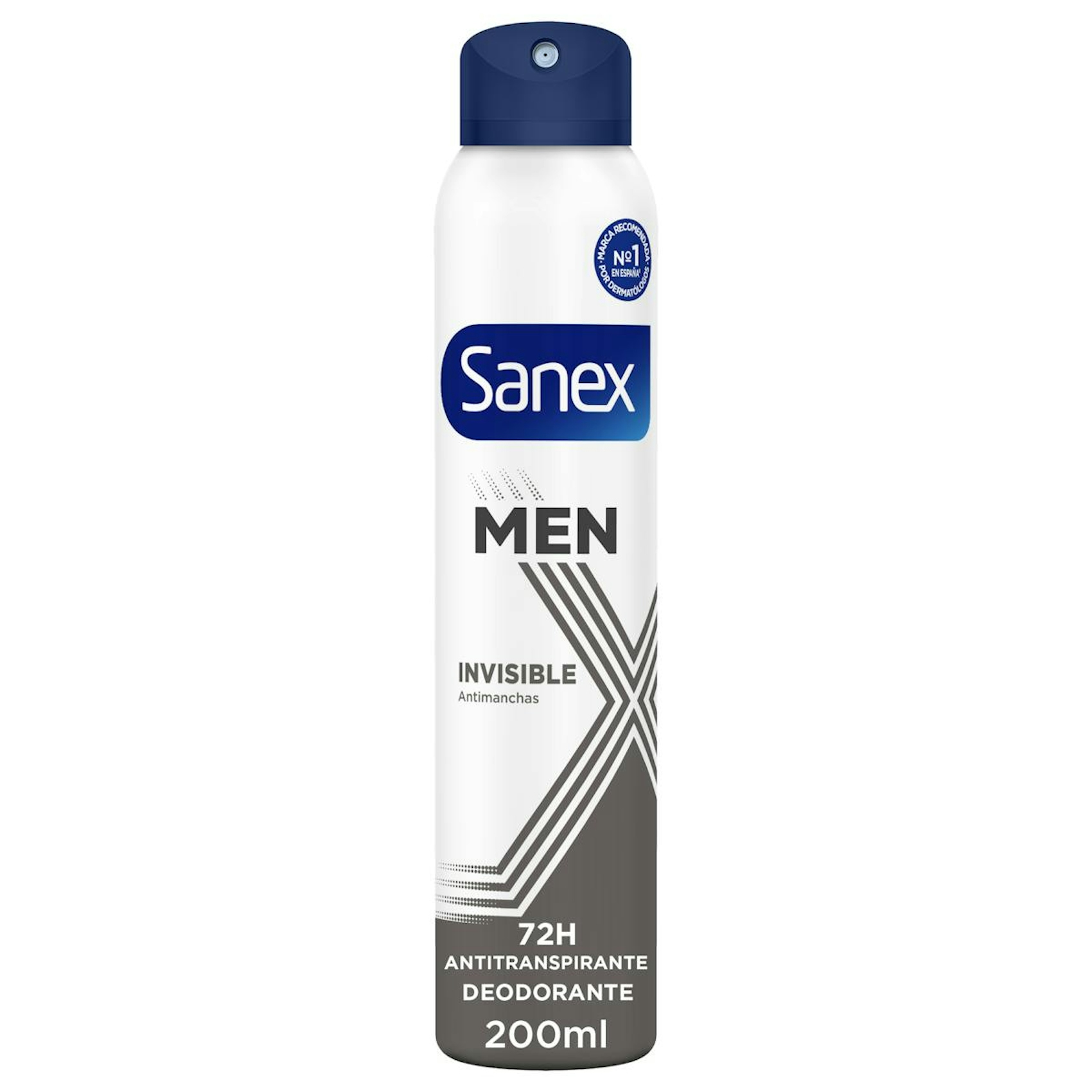 Desodorante Spray Invisible 72H Sanex Men 200Ml 0