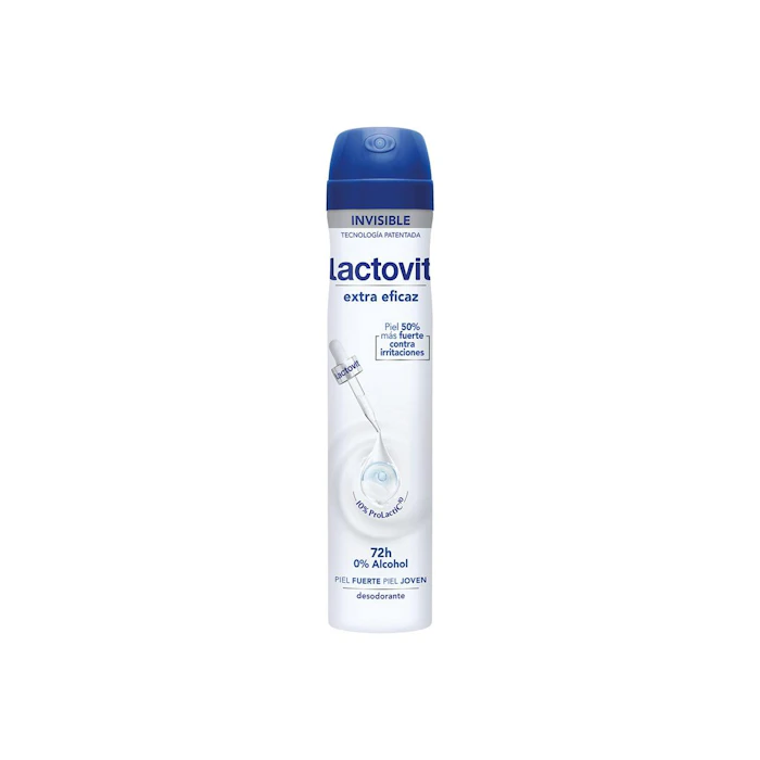Desodorante Spray Con Protein Calcium 0% Alcohol 72H Lactovit 200Ml
