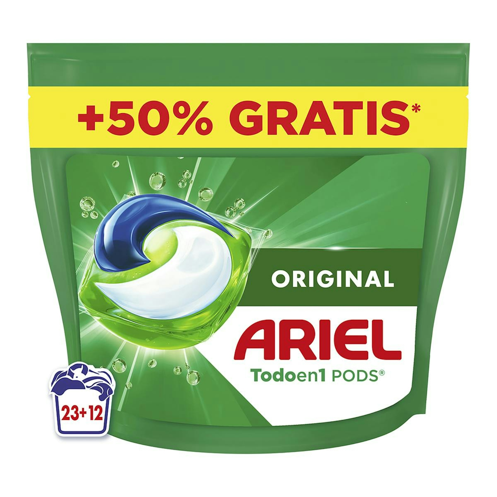Detergente En Cápsulas Original Ariel 23+12 Lv