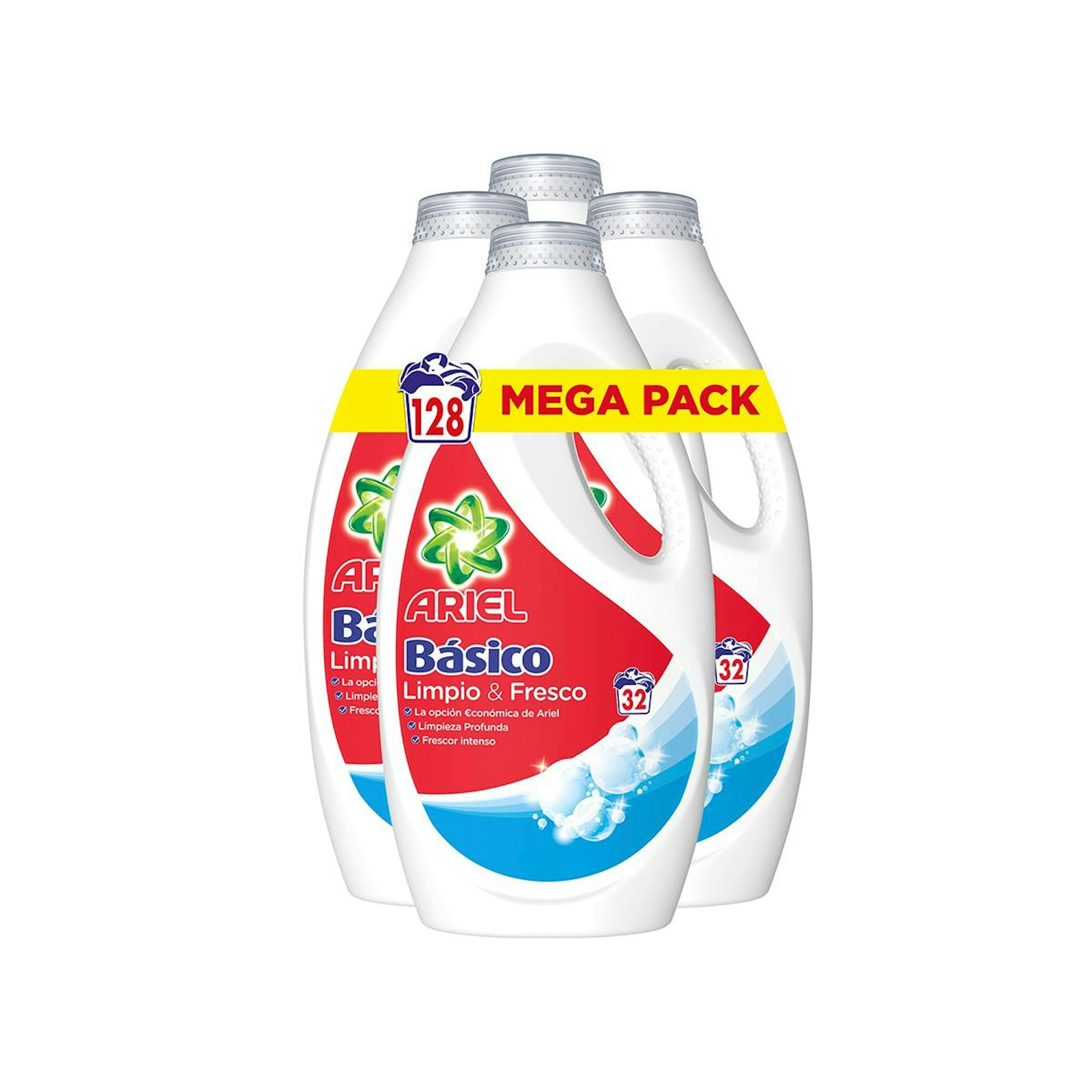 Detergente Líquido Para Máquina Básico Ariel 32 Lavados