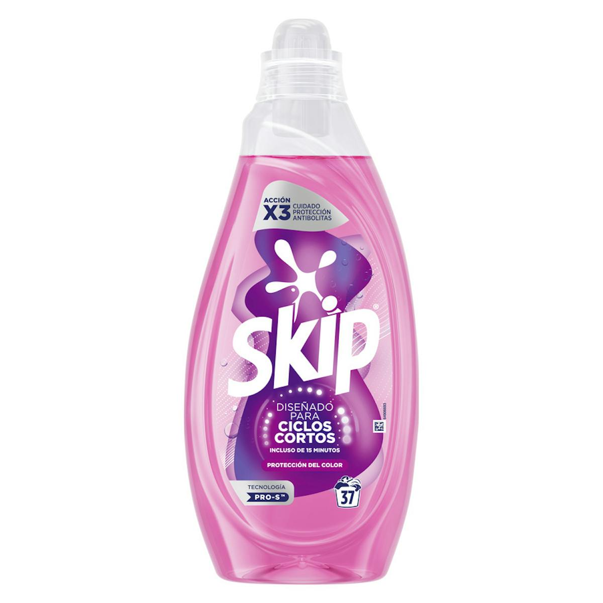 Imagen de Detergente Líquido Skip Ciclos Cortos Protección Color 37 Lavados