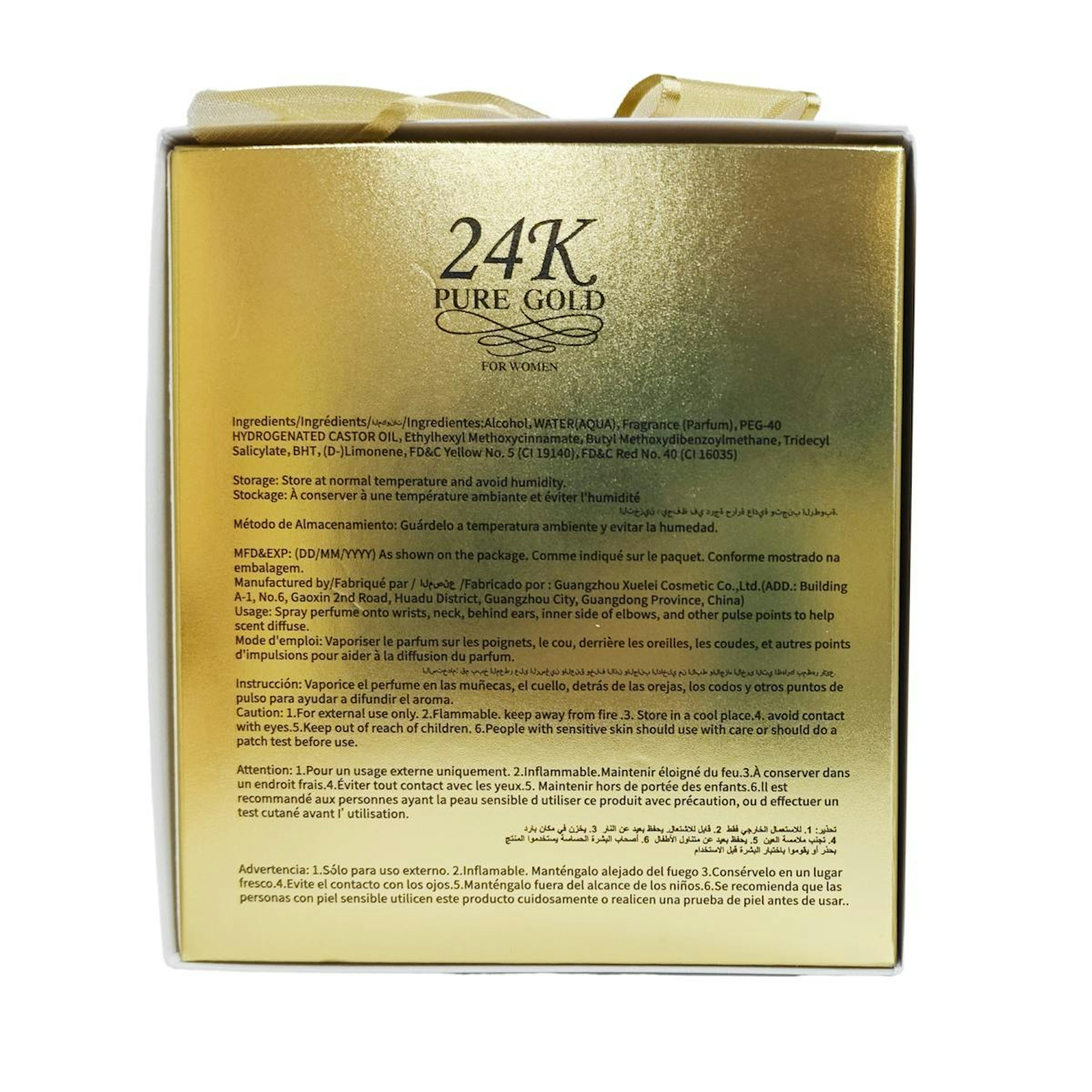 Eau De Parfum 24K Pure Gold Lonkoom 100Ml