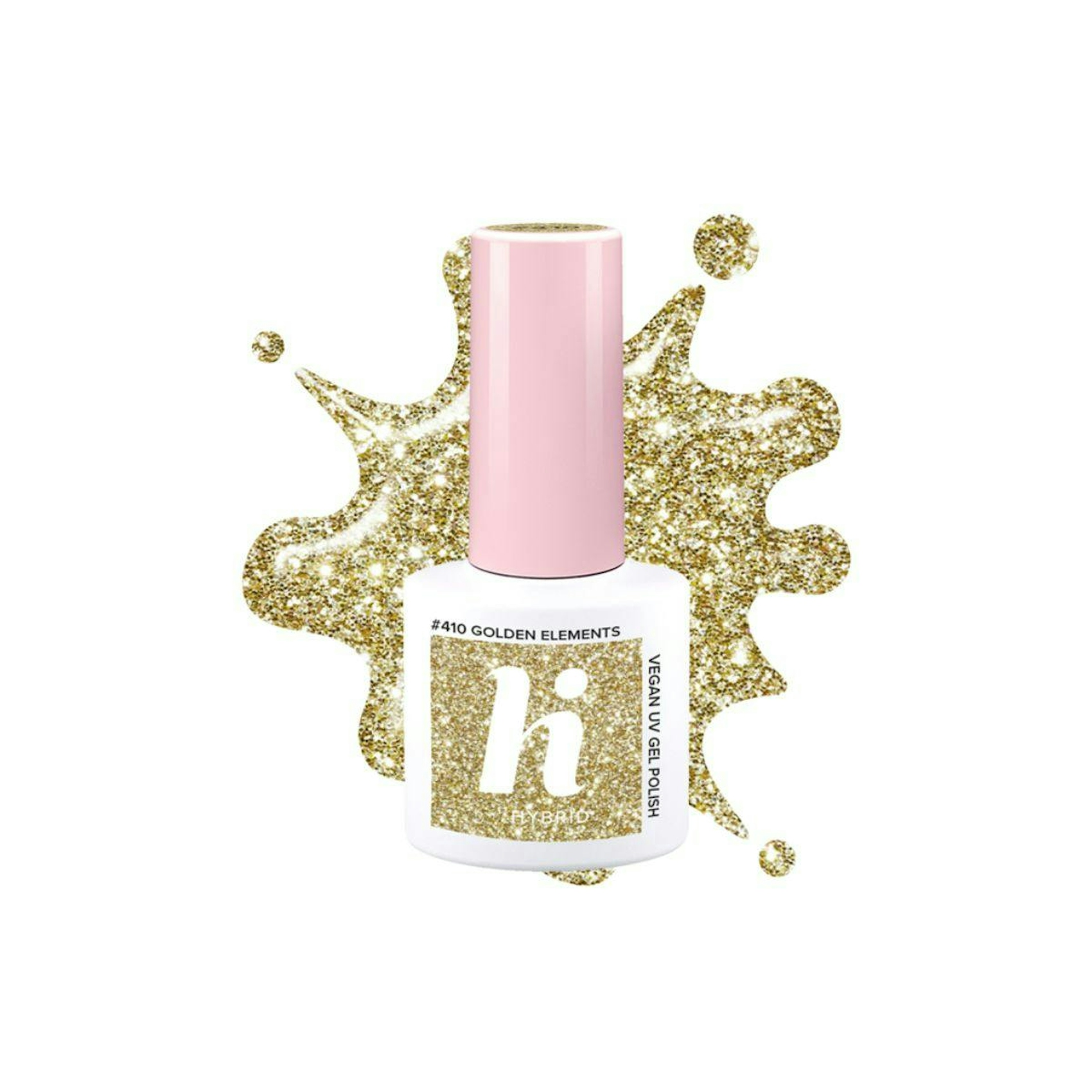 Esmalte De Uñas Semipermanente Glitter Hi Hybrid