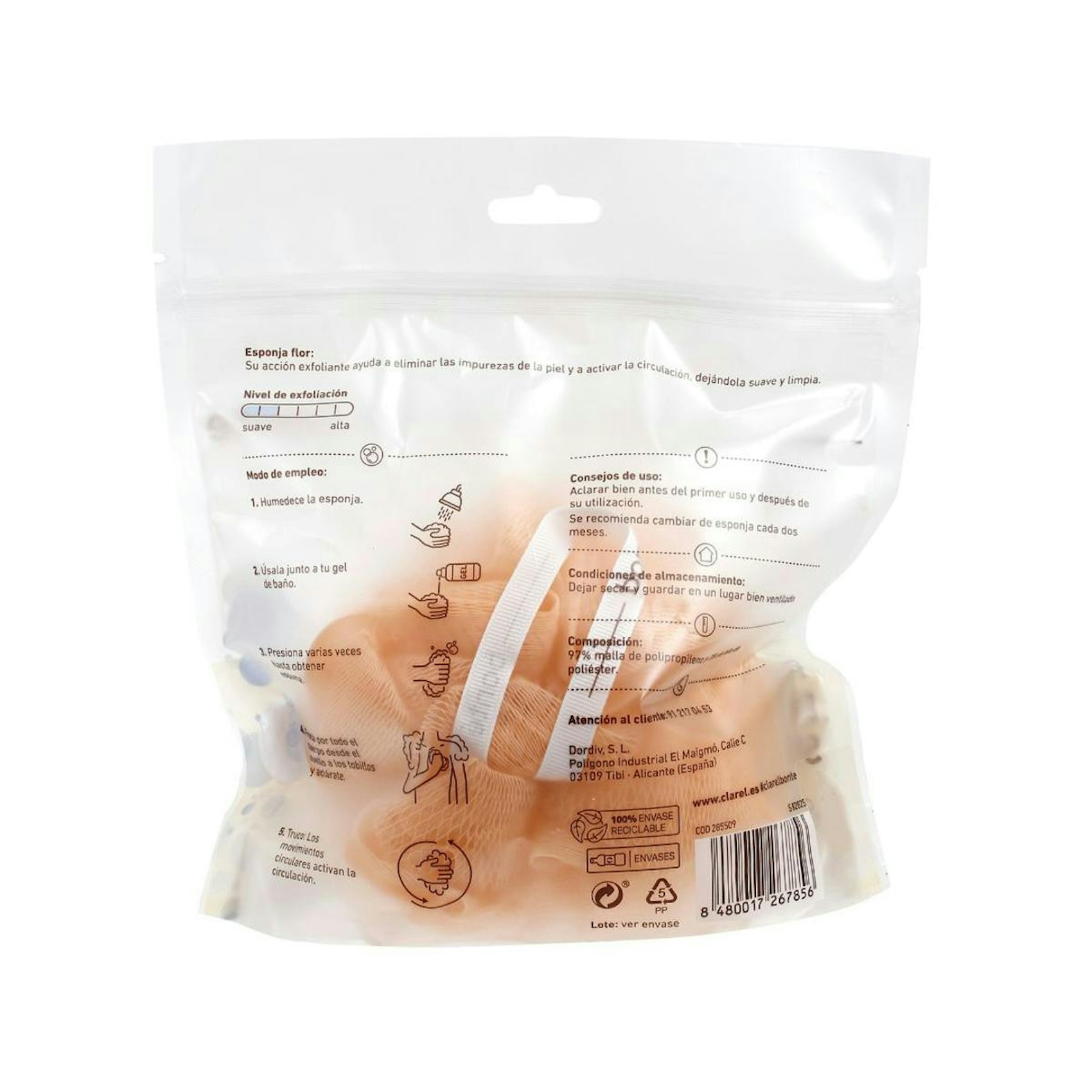 Esponja Flor Exfoliante Bonté