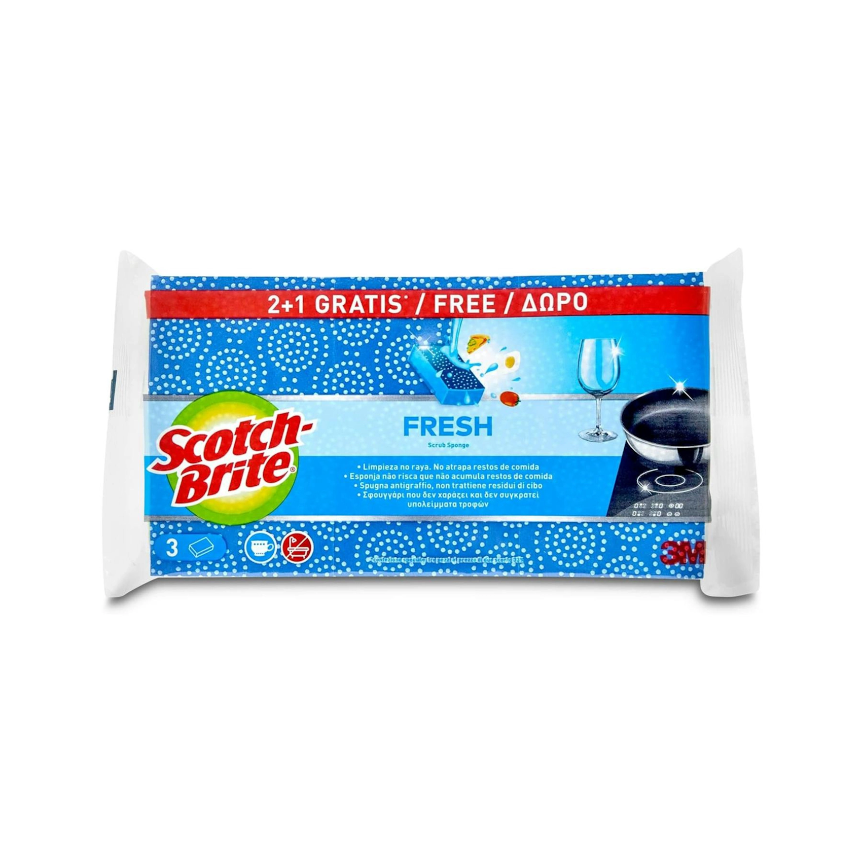 Estropajo Fresh Scotch-Brite 3 Uds Estropajo Fresh Scotch-Brite 3 Uds 0