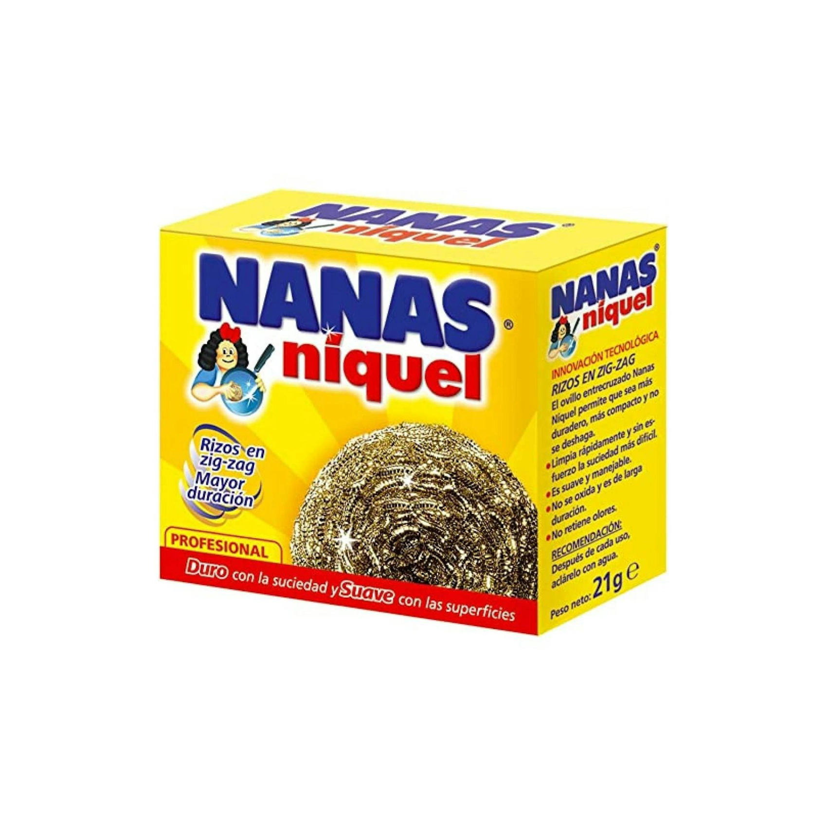 Estropajo Níquel Rizos Nanas 0