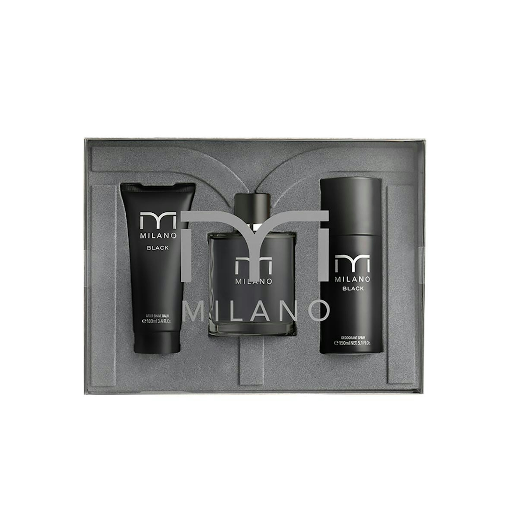 Estuche Black Milano EDT + After Shave +Desodorante  0
