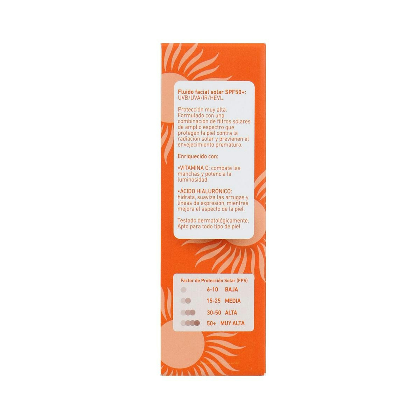 Fluido Facial Solar Vitamina C SPF 50+ Bonté 40Ml