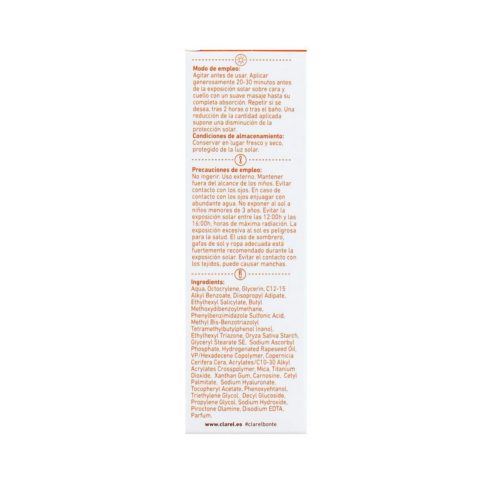 Fluido Facial Solar Vitamina C SPF 50+ Bonté 40Ml