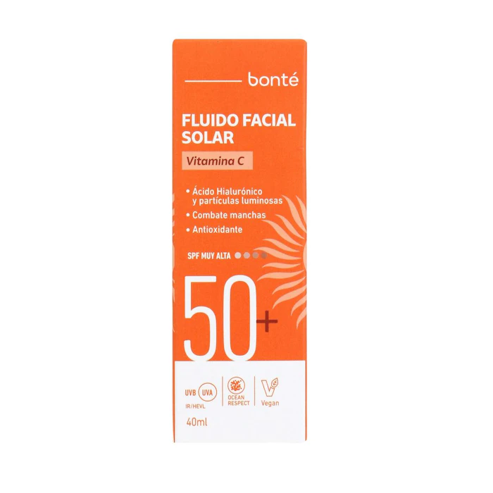 Fluido Facial Solar Vitamina C SPF 50+ Bonté 40Ml
