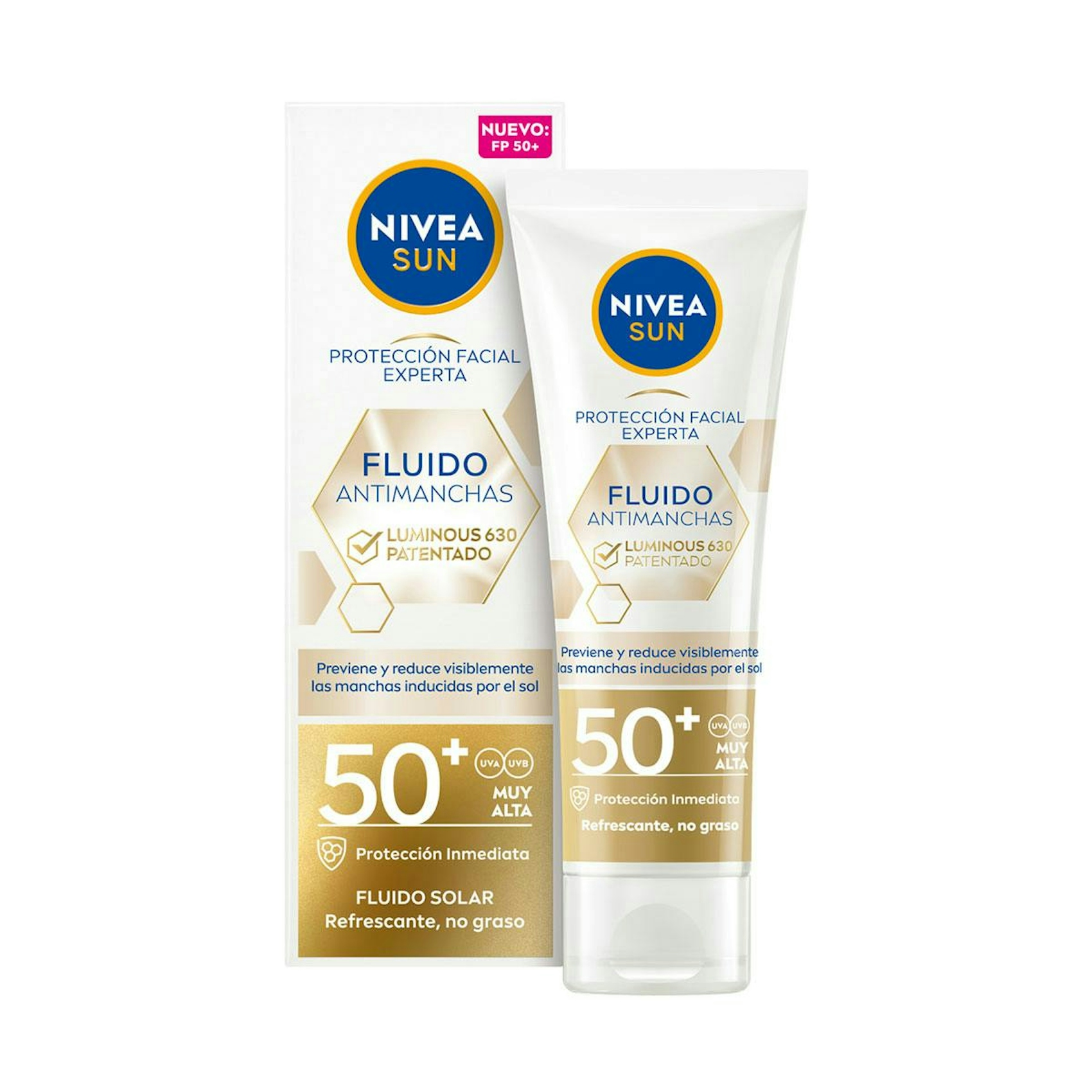 Fluido Solar Facial Antimanchas Luminous 630 SPF 50+ Nivea 40Ml 0