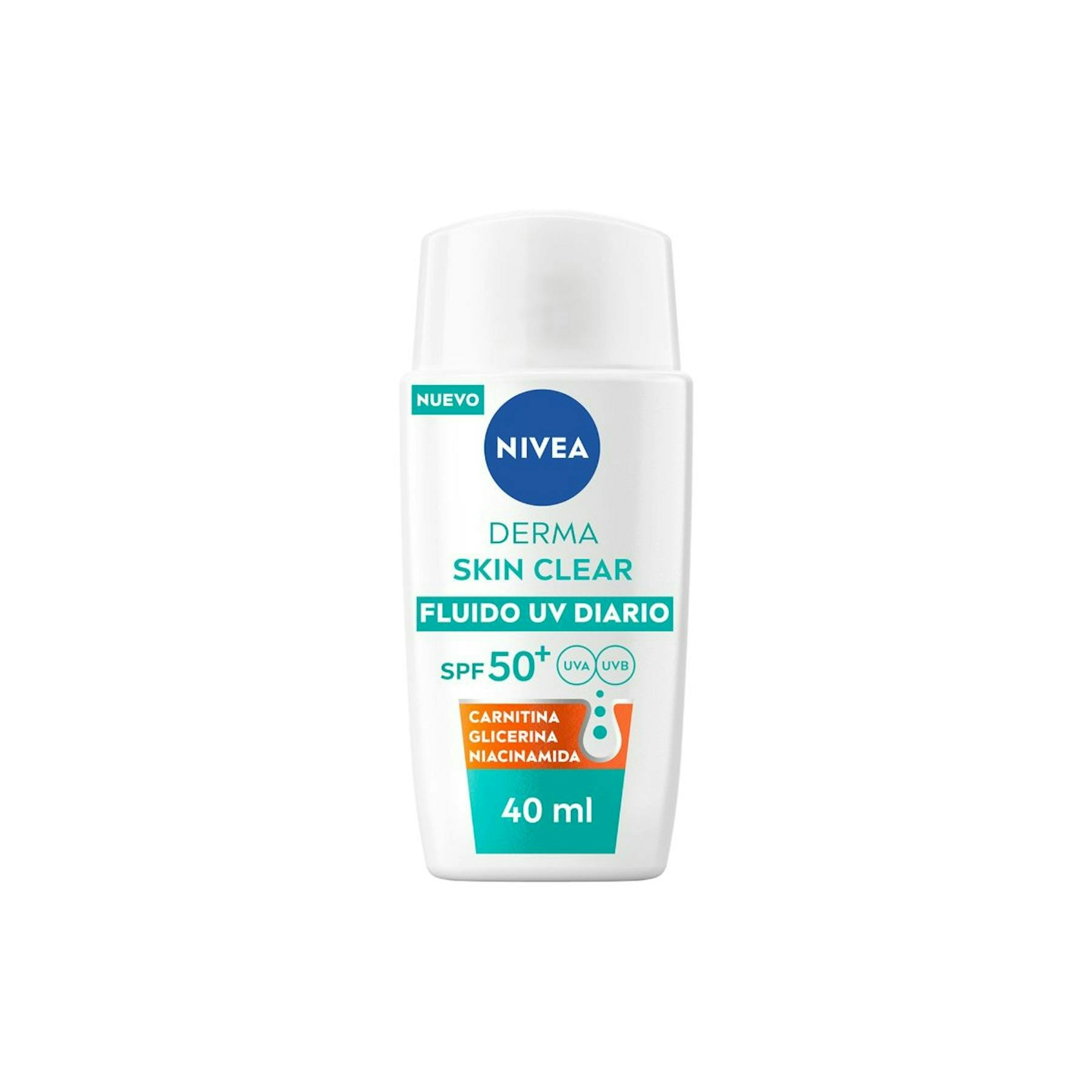 Fluido Solar Facial Derma Skin Clear SPF 50+ Nivea 40Ml Fluido Solar Facial Derma Skin Clear SPF 50+ Nivea 40Ml 0