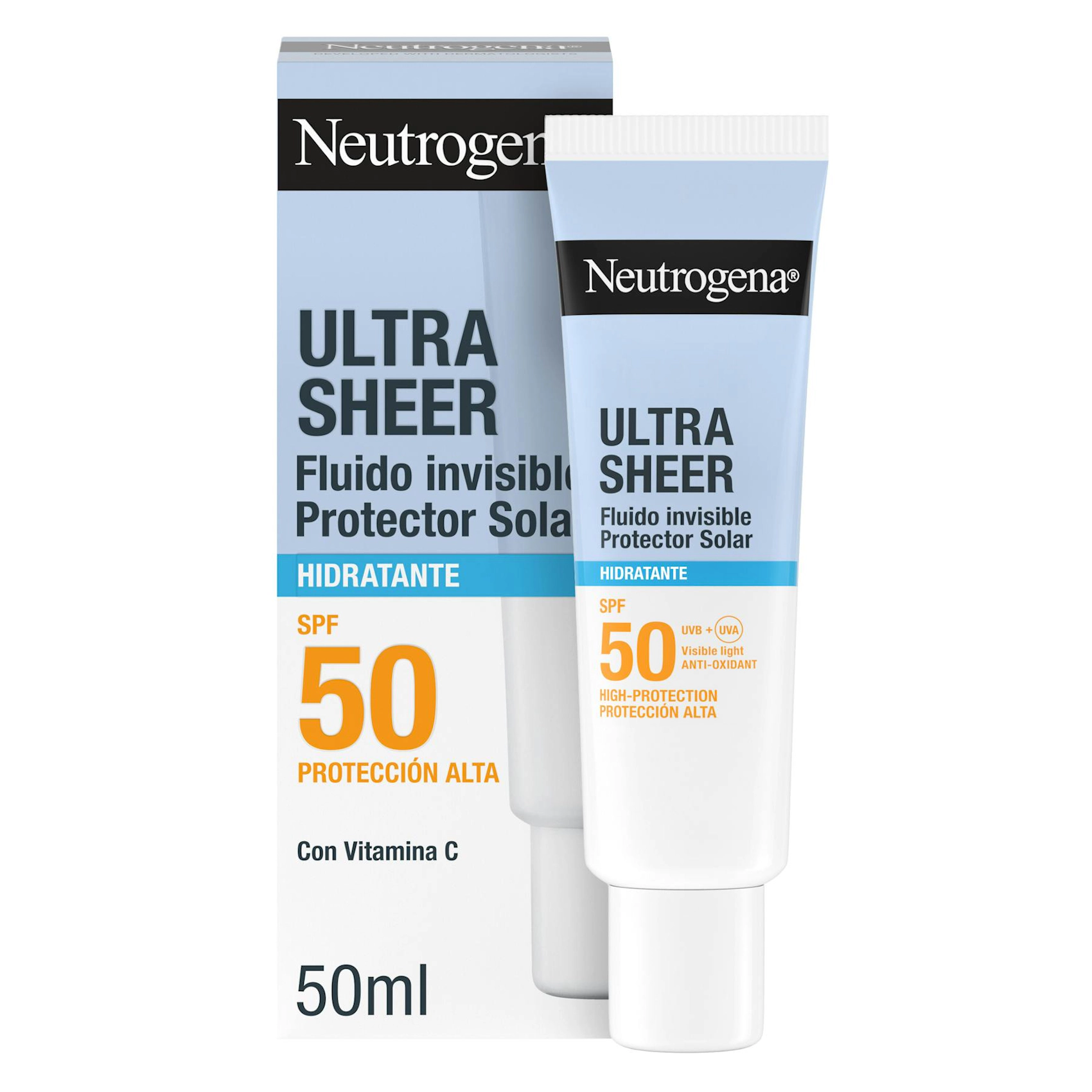 Fluido Solar Ultra Sheer Hidratante SPF50 Neutrogena 50Ml 0