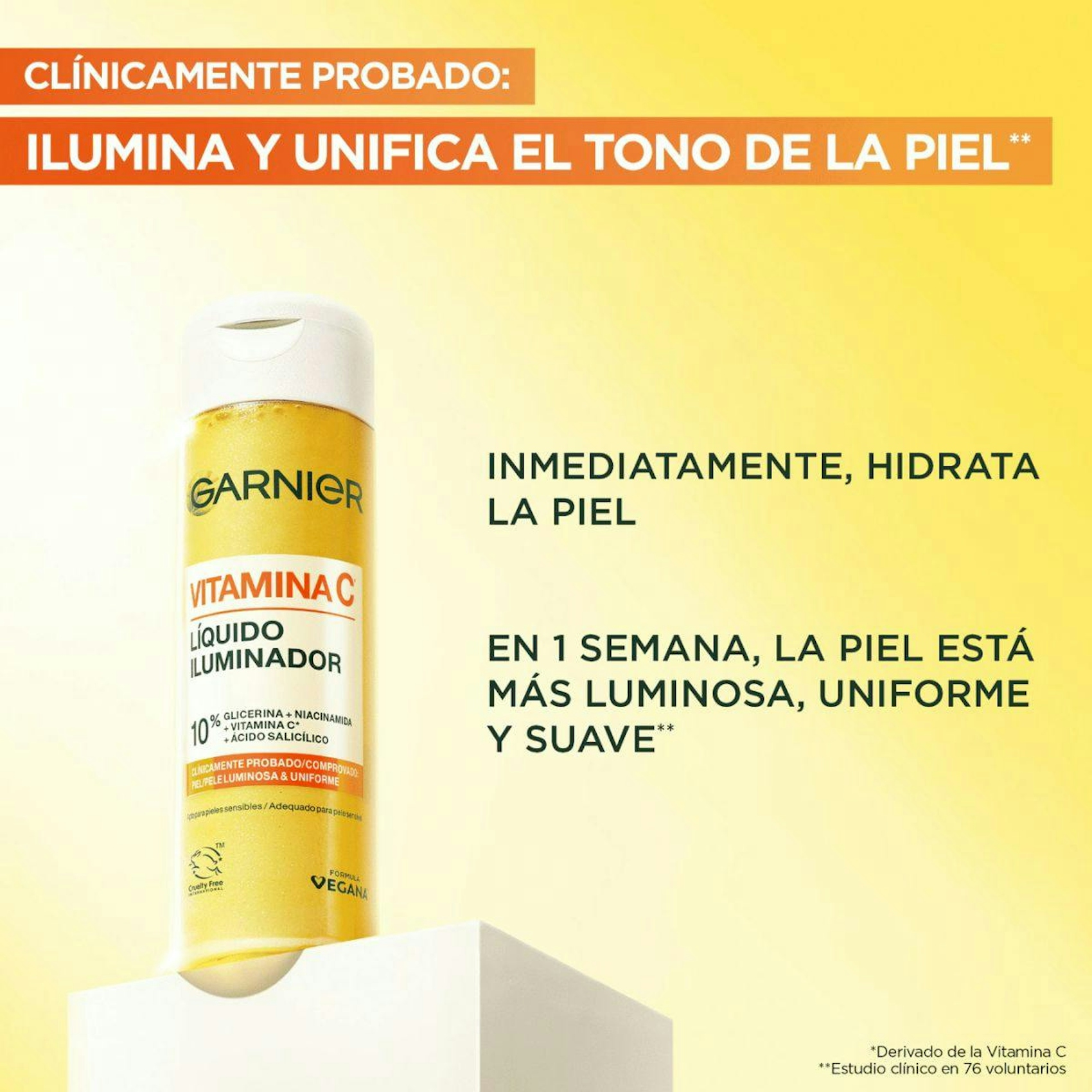Líquido Iluminador Vitamina C Garnier 120Ml