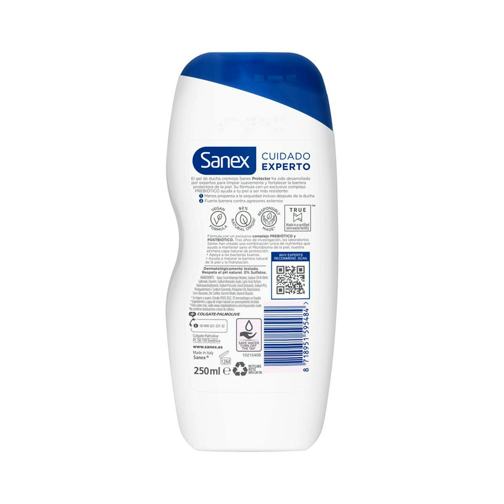 Gel De Ducha Dermo Protector Sanex 250Ml