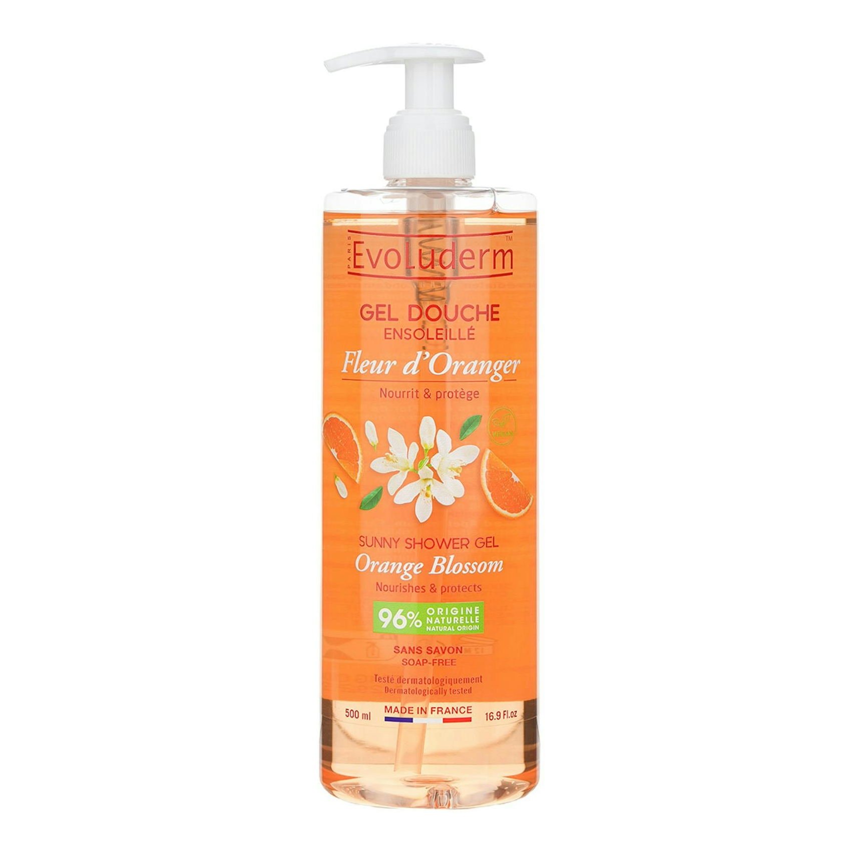 Gel De Duche Flor de Laranjeira Evoluderm 500Ml