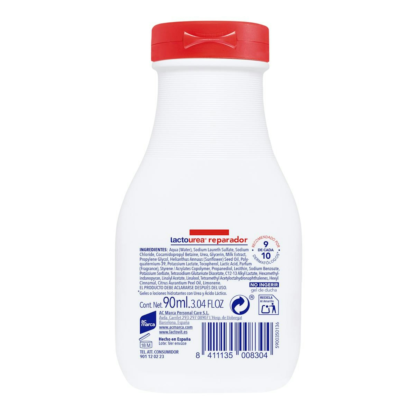Gel De Ducha Lactourea Reparador Lactovit 90Ml