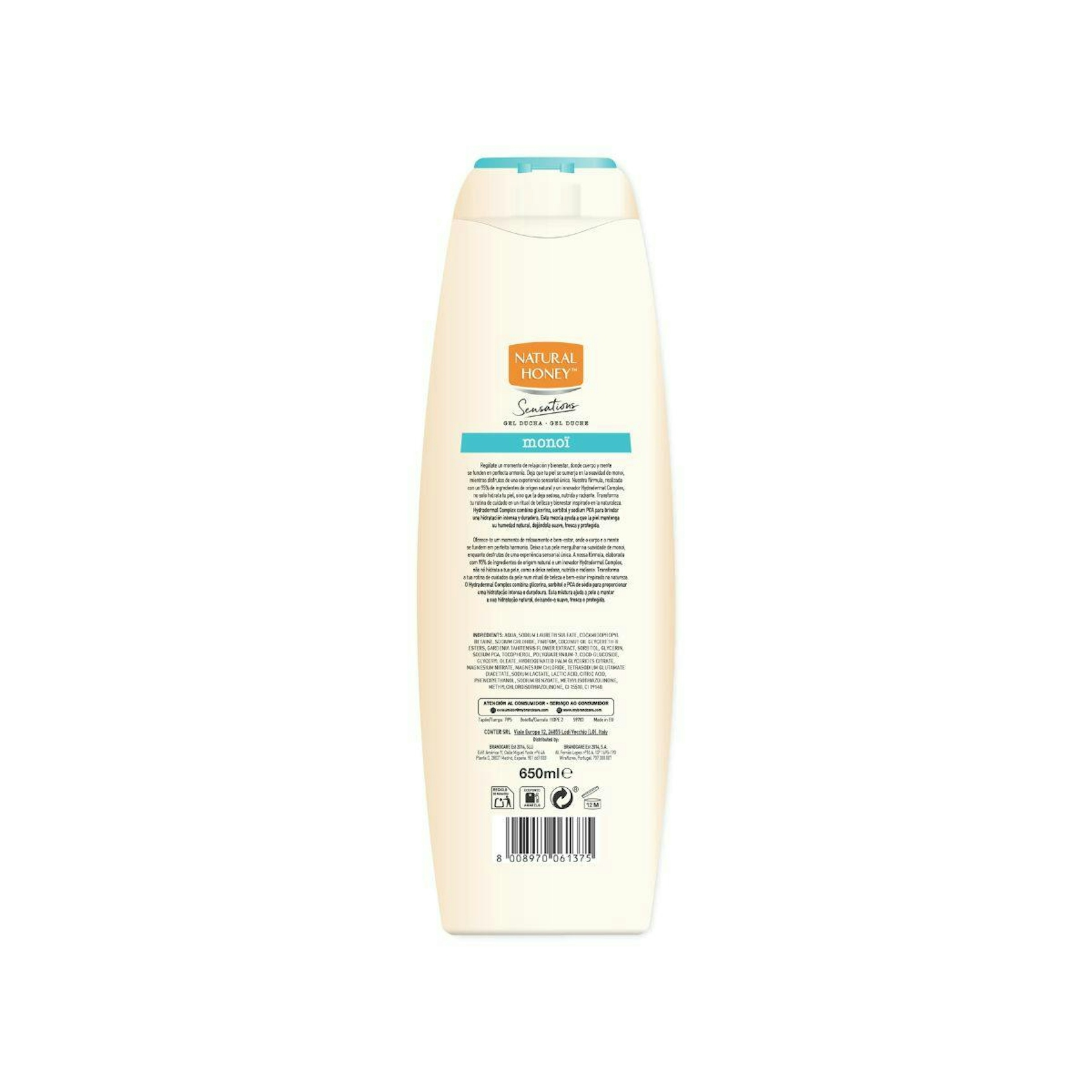 Gel De Ducha Sensations Monoi Y Flores Natural Honey 650 Ml