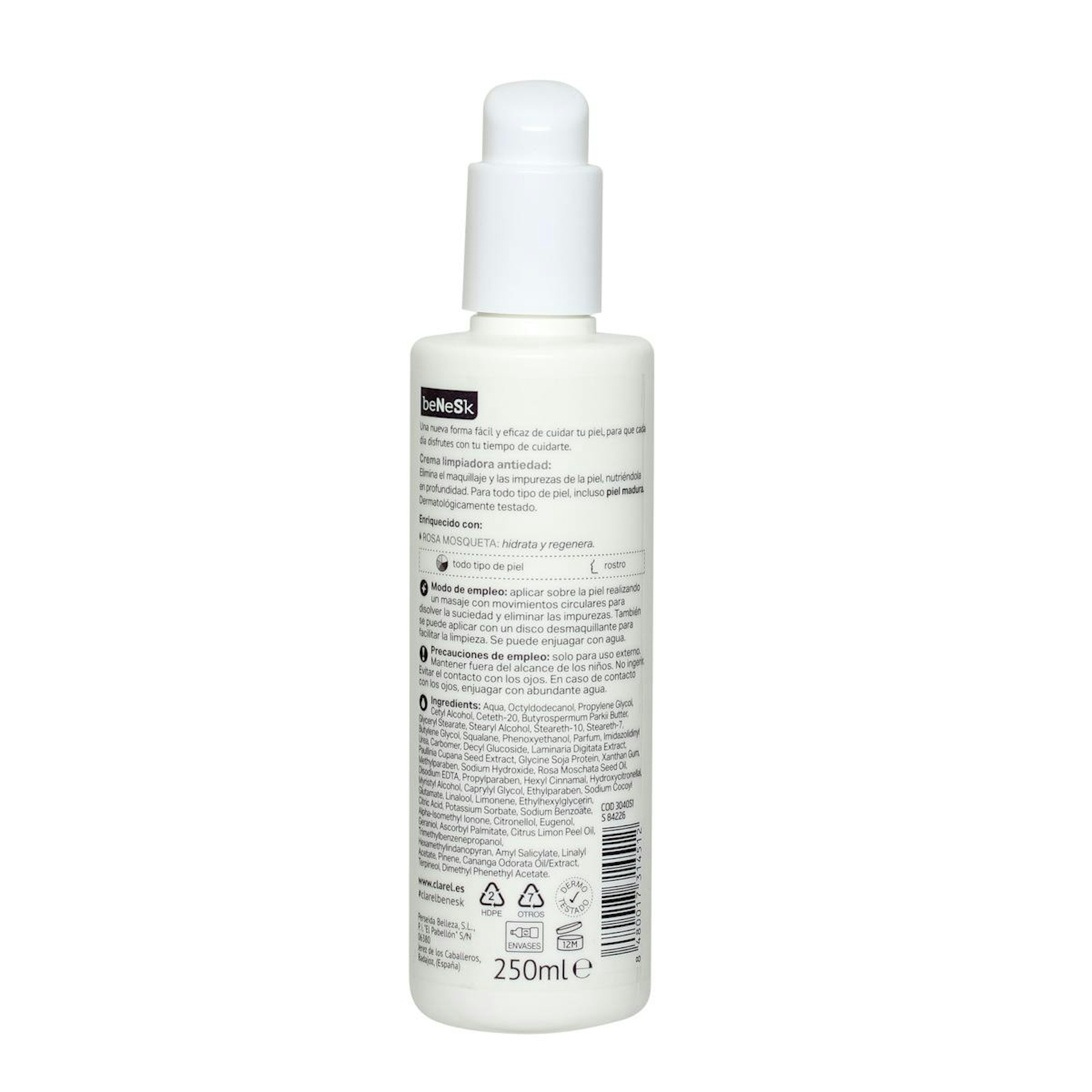 Crema Limpiadora Antiedad Benesk 250Ml