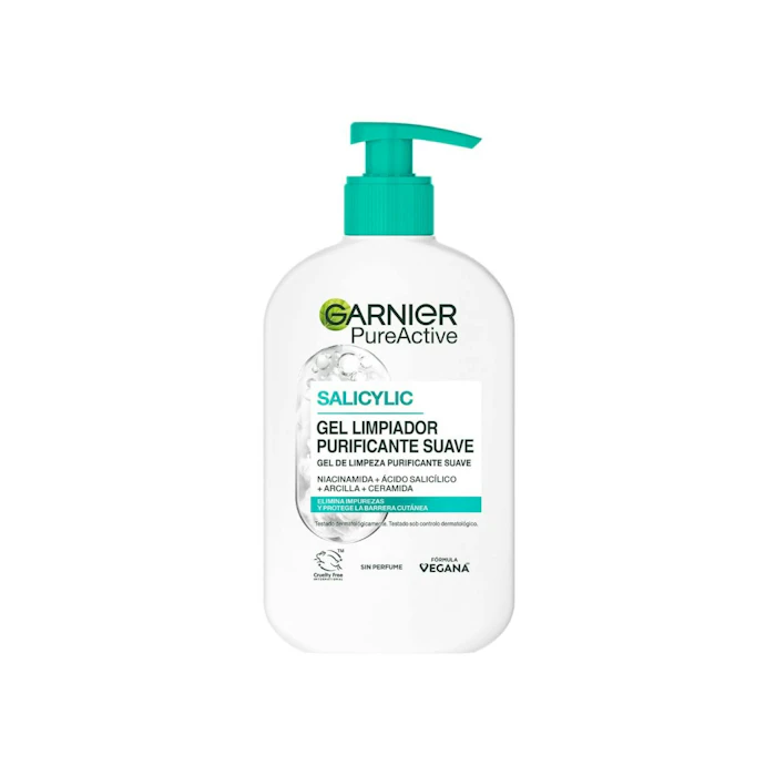 Gel Limpiador Salicylic Purificante Suave Garnier 250Ml