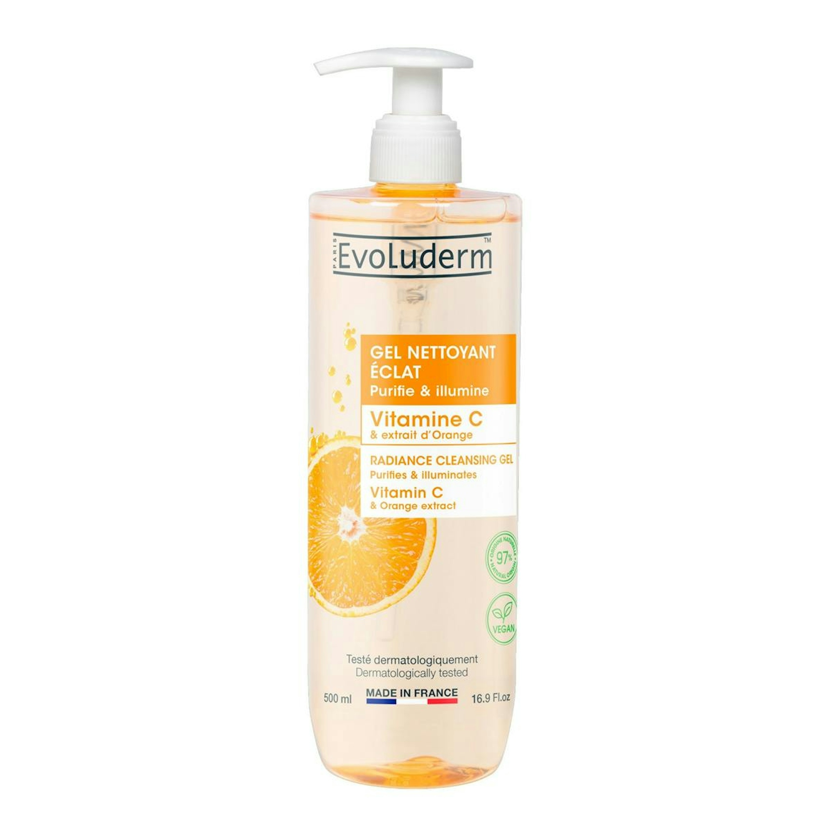 Gel Limpiador Vitamina C Evoluderm 500 Ml