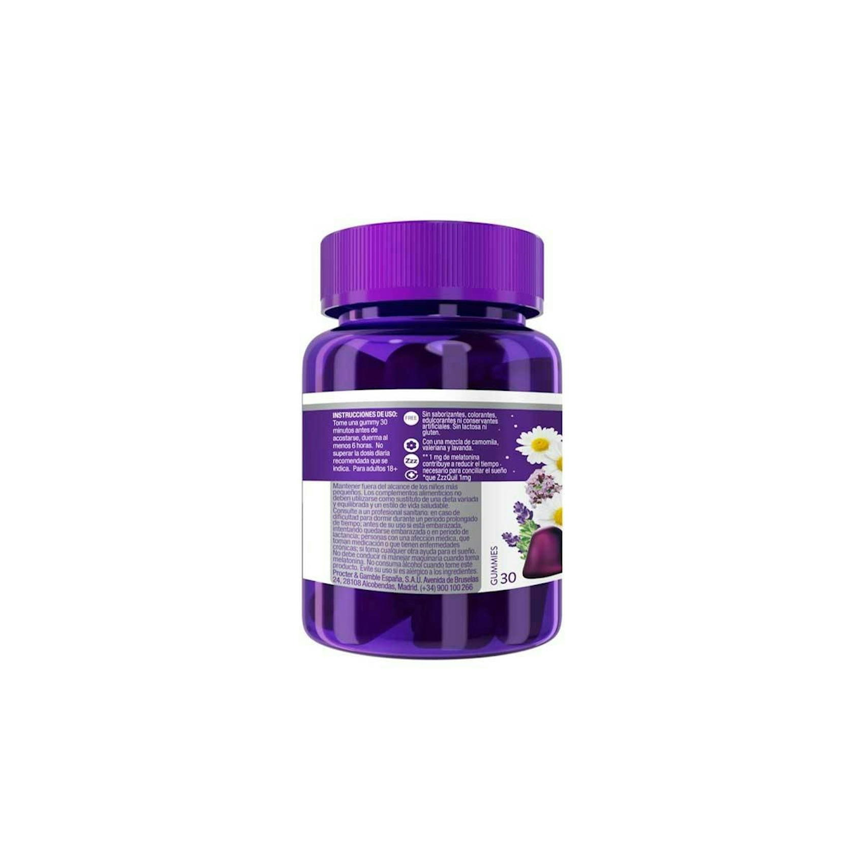 Gomas ZzzQuil Natura Melatonina Forte 30 unid.