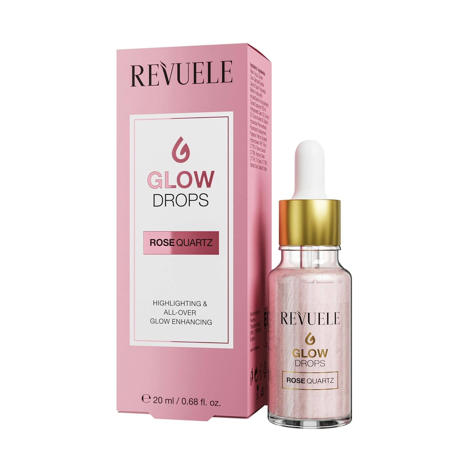 Imagen de Gotas Iluminadoras Rose Quartz Revuele 20Ml
