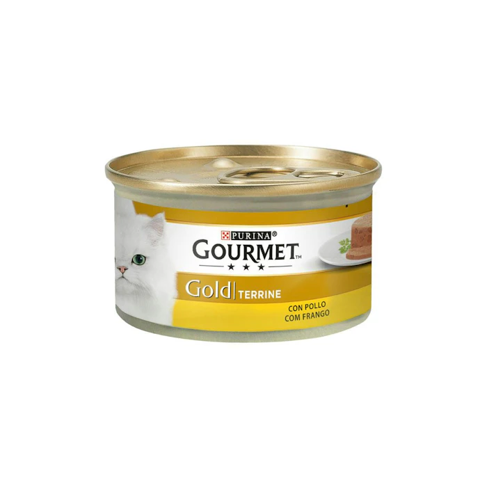 Comida Húmeda Gatos Terrine Pollo Gourmet Gold 85G