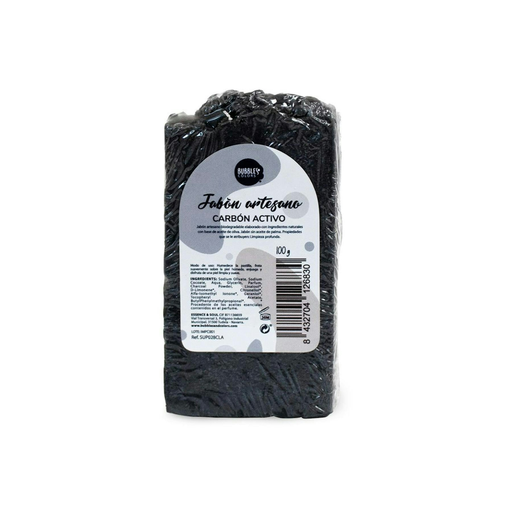 Jabón Artesanal Carbón Activo Bubbles & Colors 100 Gr Jabón Artesanal Carbón Activo Bubbles & Colors 100 Gr 0