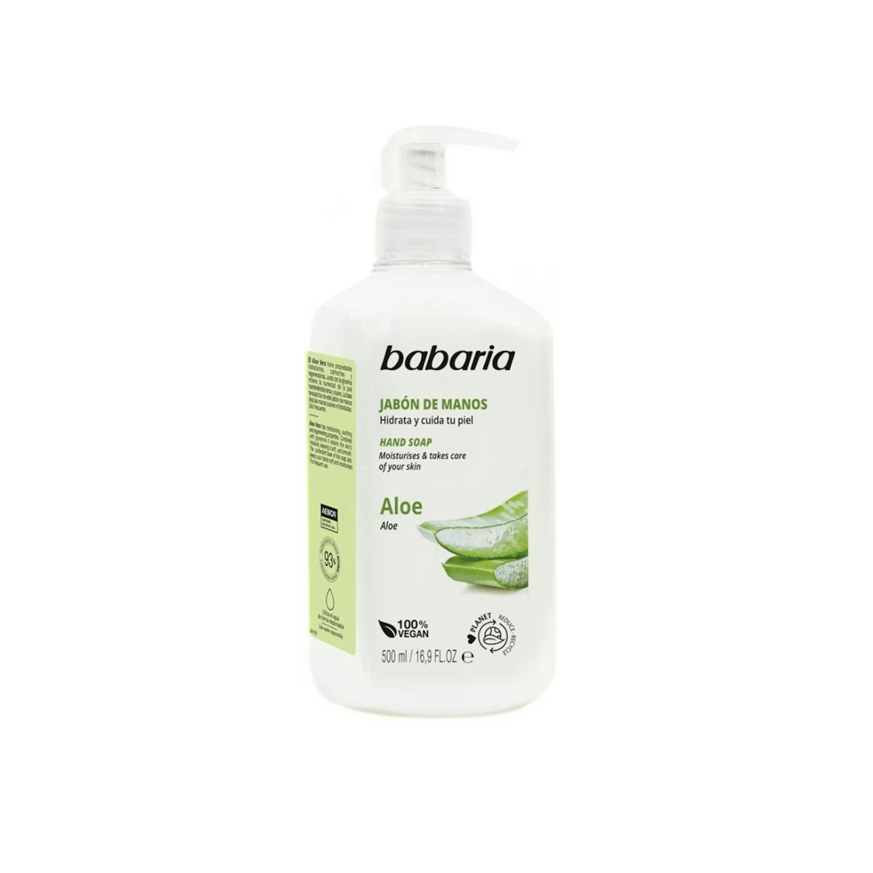 Sabonete De Mãos Aloe Vera Babaria 500Ml 0