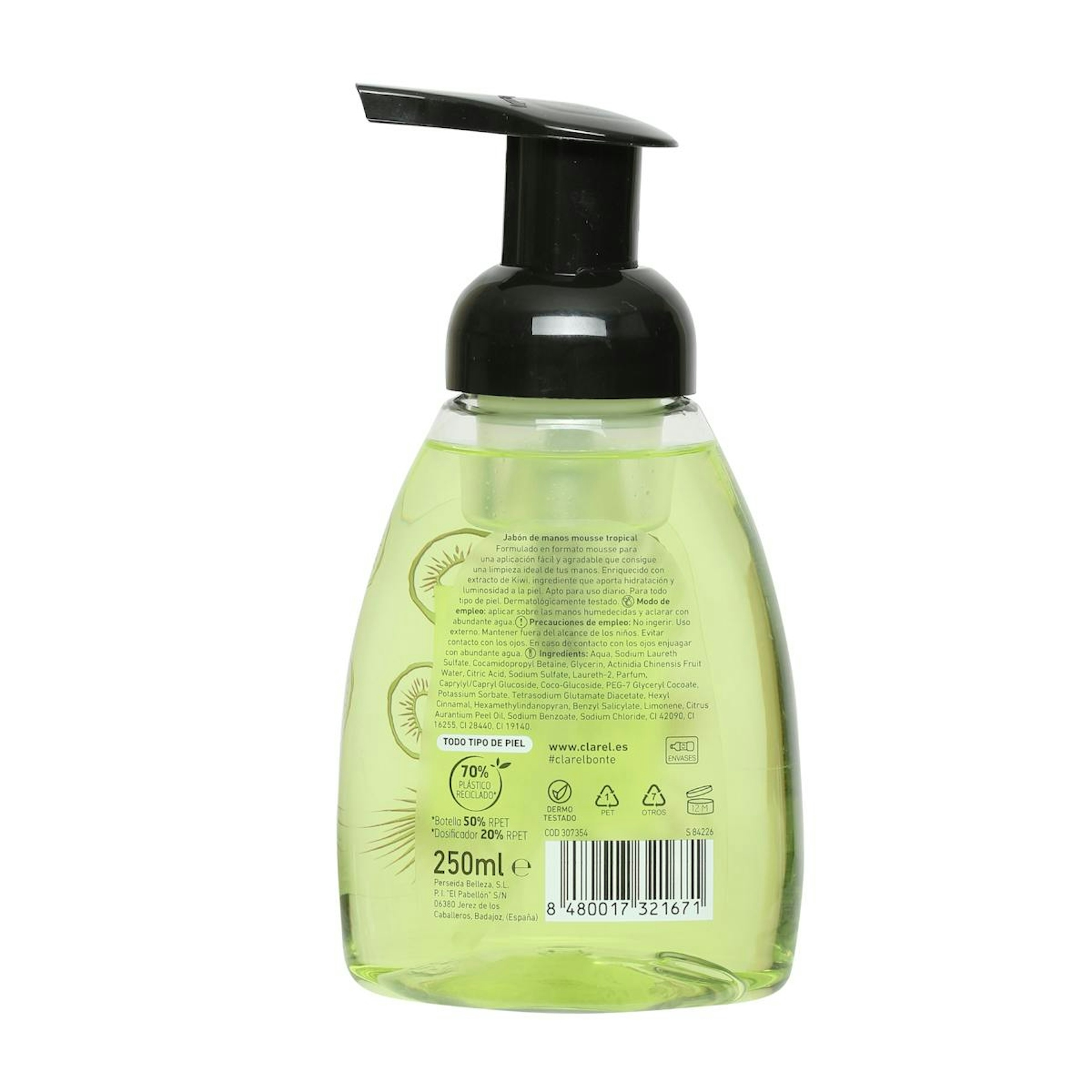 Jabón De Manos Mousse Tropical Bonté 250Ml