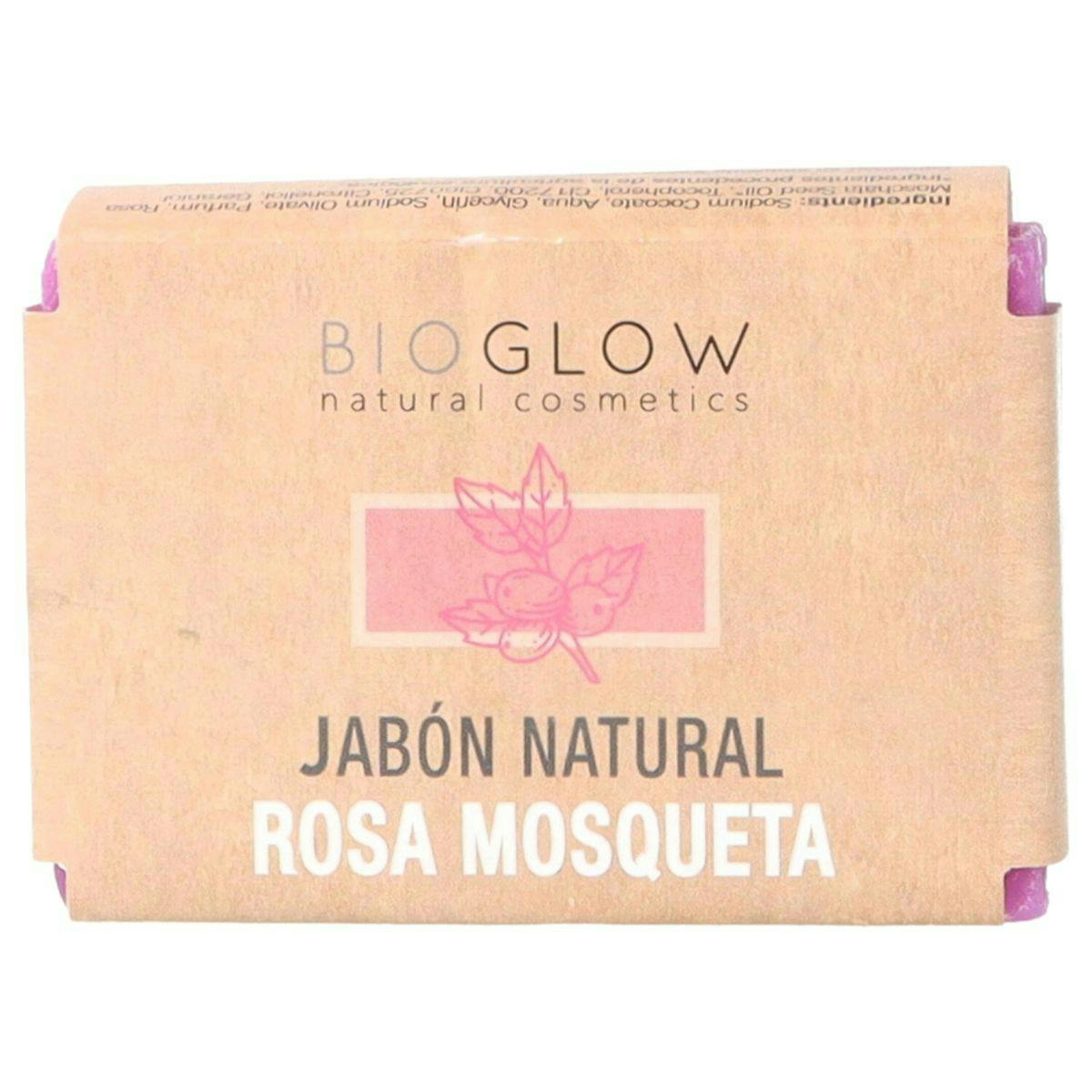 Jabón En Pastilla Natural Rosa Mosqueta Bioglow 100 Gr 0