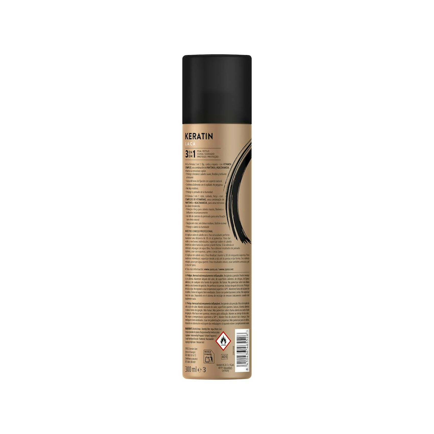 Laca Fijadora Keratin Syoss 300Ml
