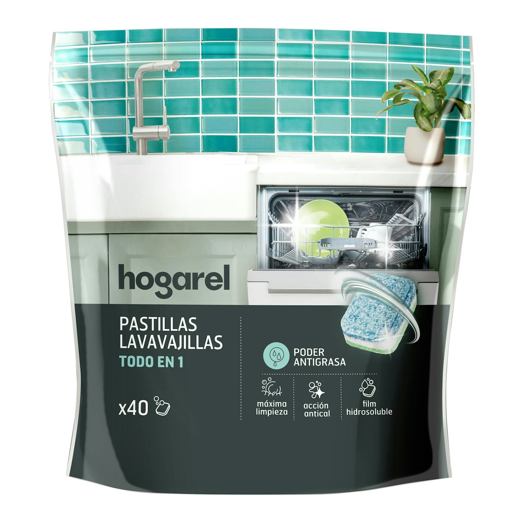 Lavavajillas En Cápsulas Todo En 1 Hogarel 40 Uds Lavavajillas En Cápsulas Todo En 1 Hogarel 40 Uds 0