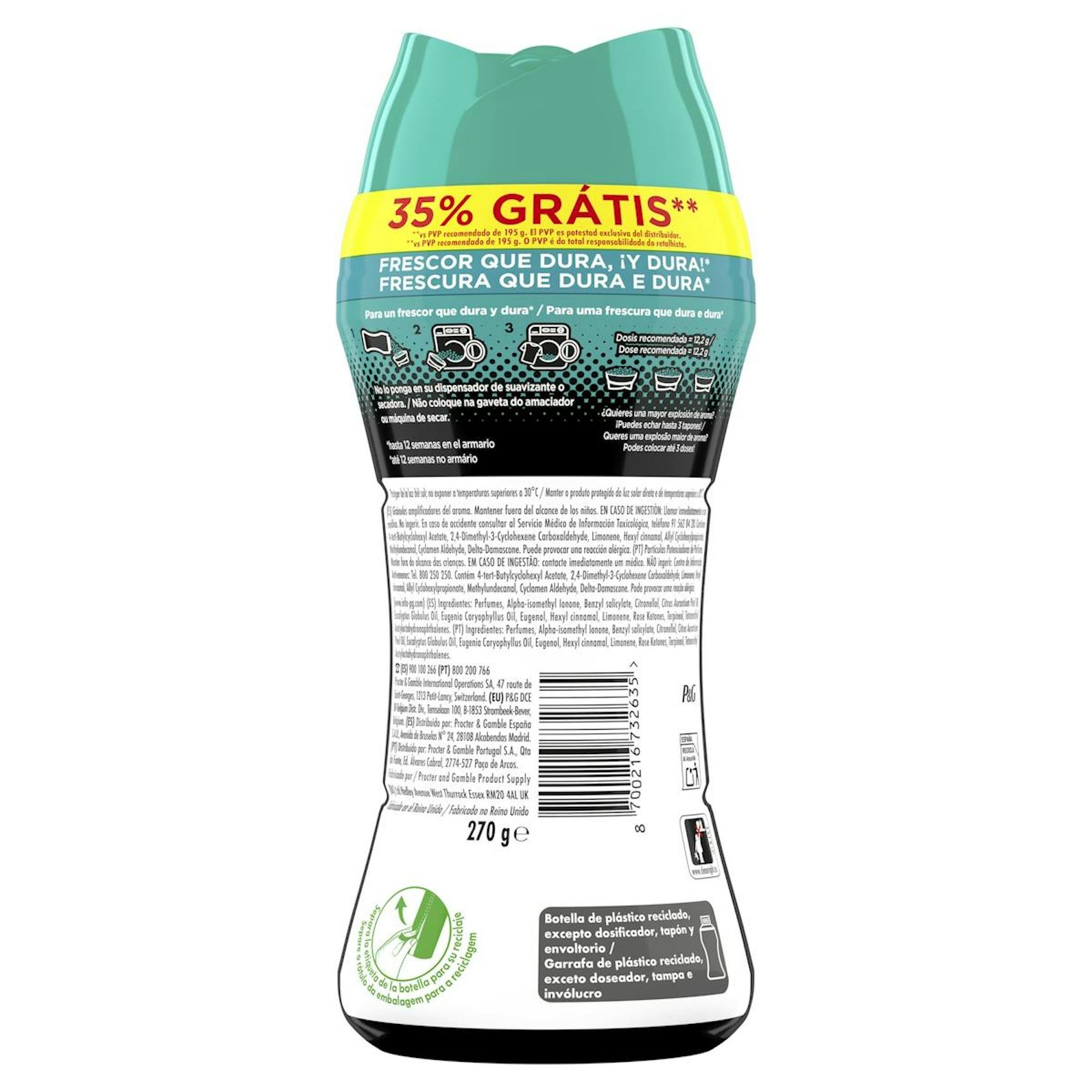 Perlas Perfumadas Unstoppables Fresh Lenor 285Gr