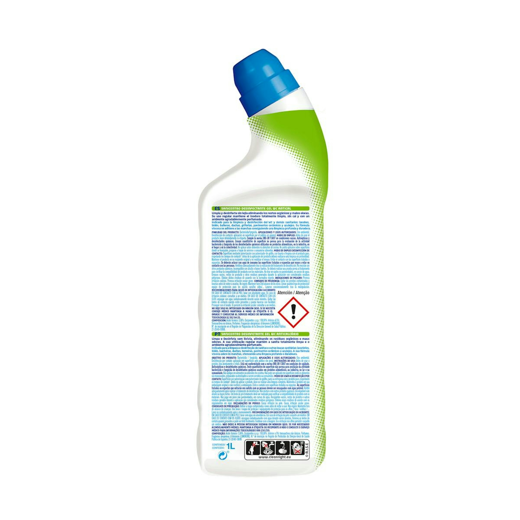 Limpiador WC Gel Lima Sanicent 1L