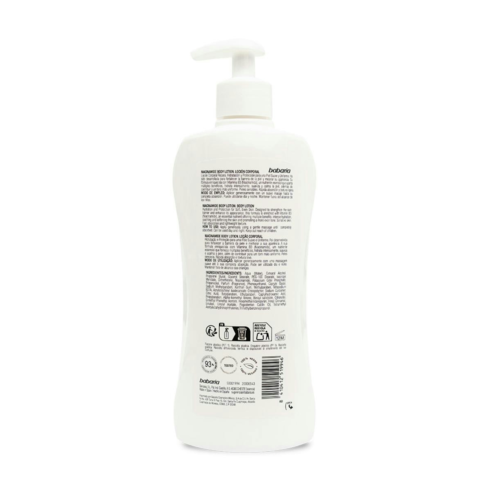 Loción Corporal Niacinamida Babaria 400Ml